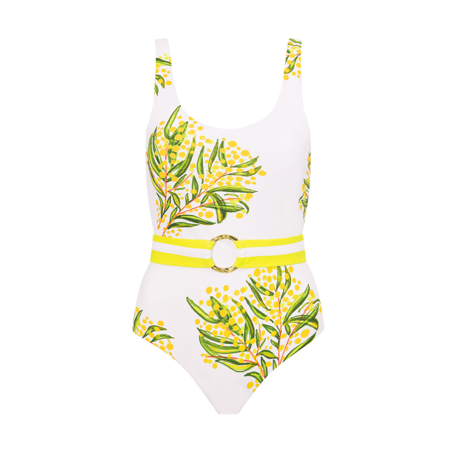 Women’s White Golden Wattle One Piece Swimsuit Extra Small Love, Bonfire the Label