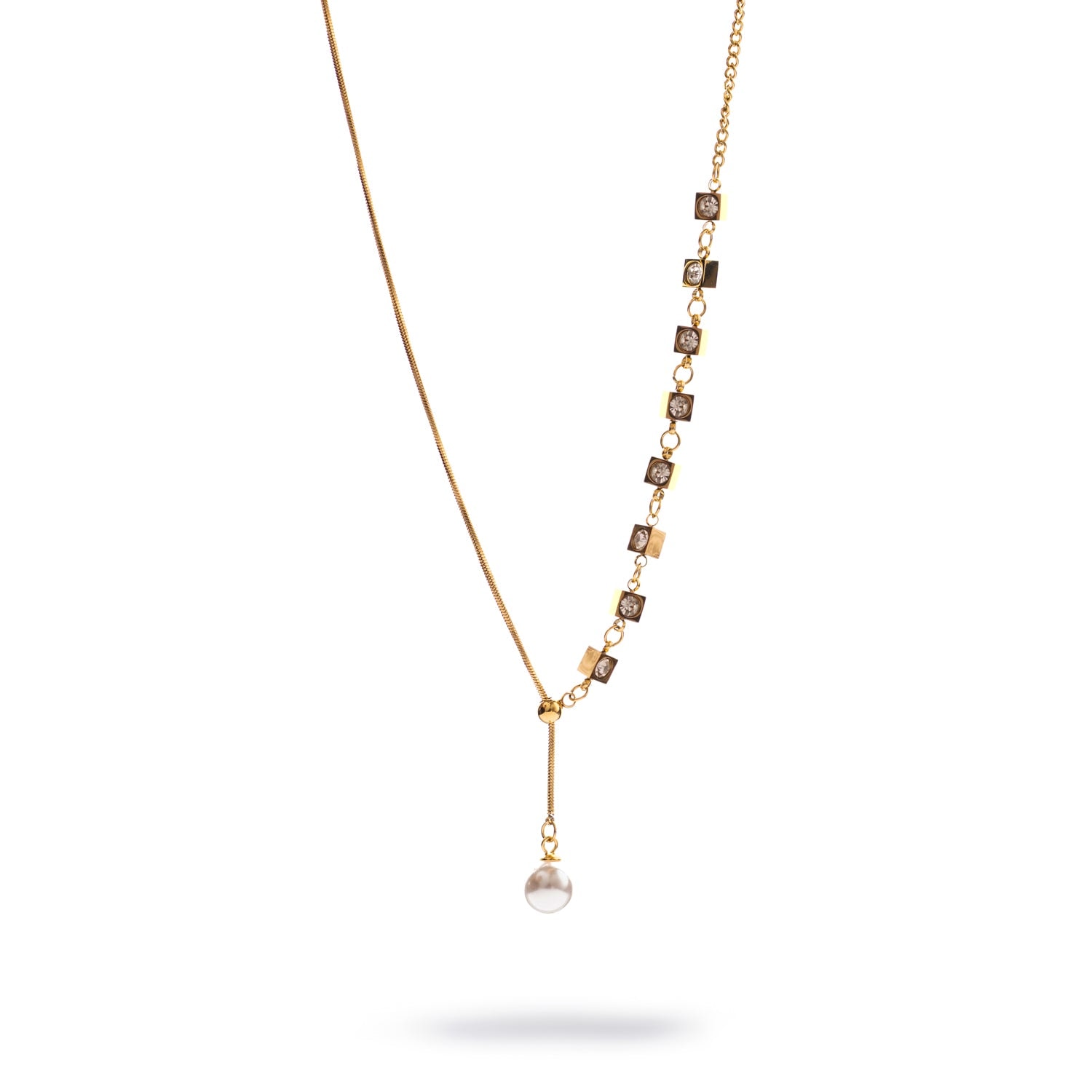 Ebru Jewelry Women's Gold / White Golden Balance Diamond Necklace - Gold In Gold