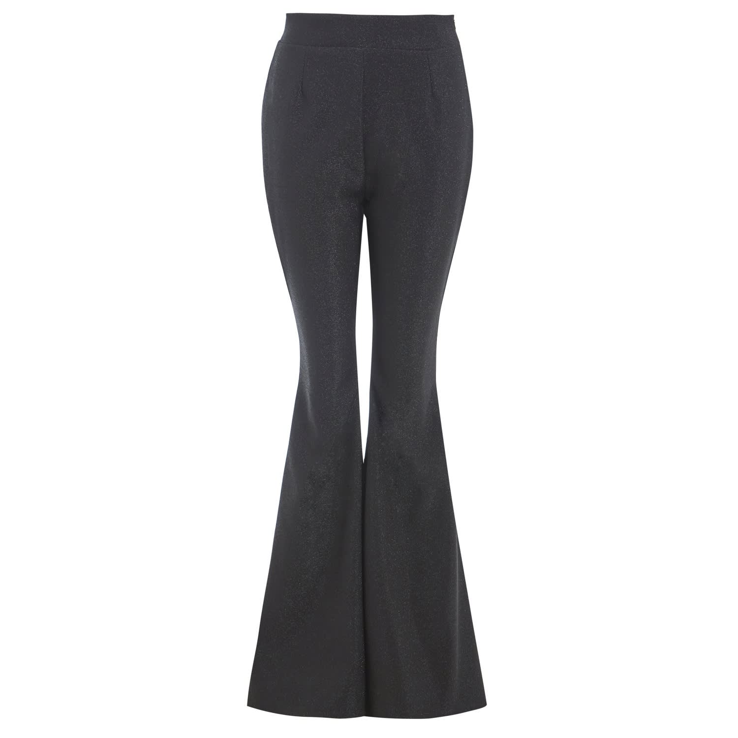 high waisted white flared trousers