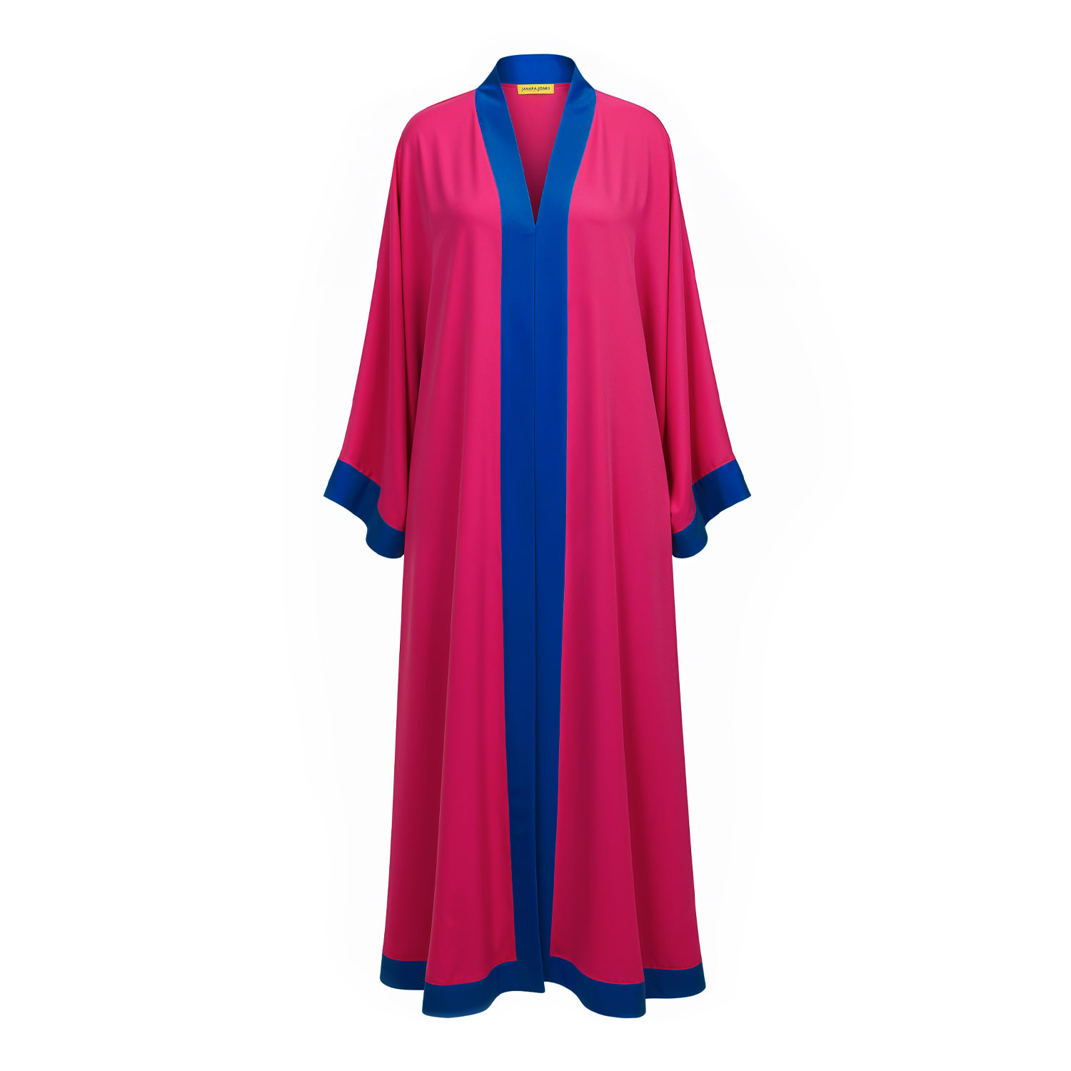 Janara Jones Women's Pink / Purple Fuchsia Satin Abaya Kaftan In Pink/purple