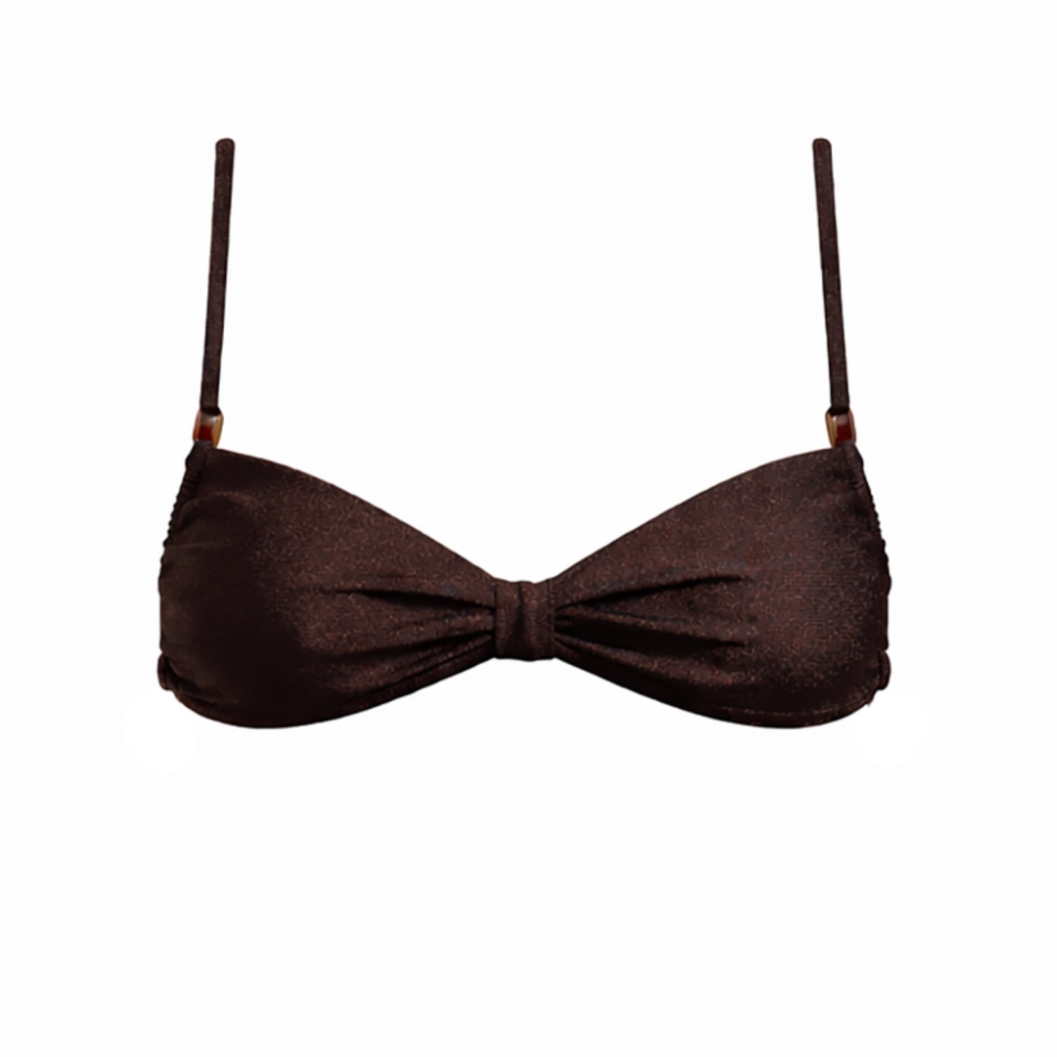 Women's Brown The Copal Bikini Top | Extra Large | Belletage Swimwear