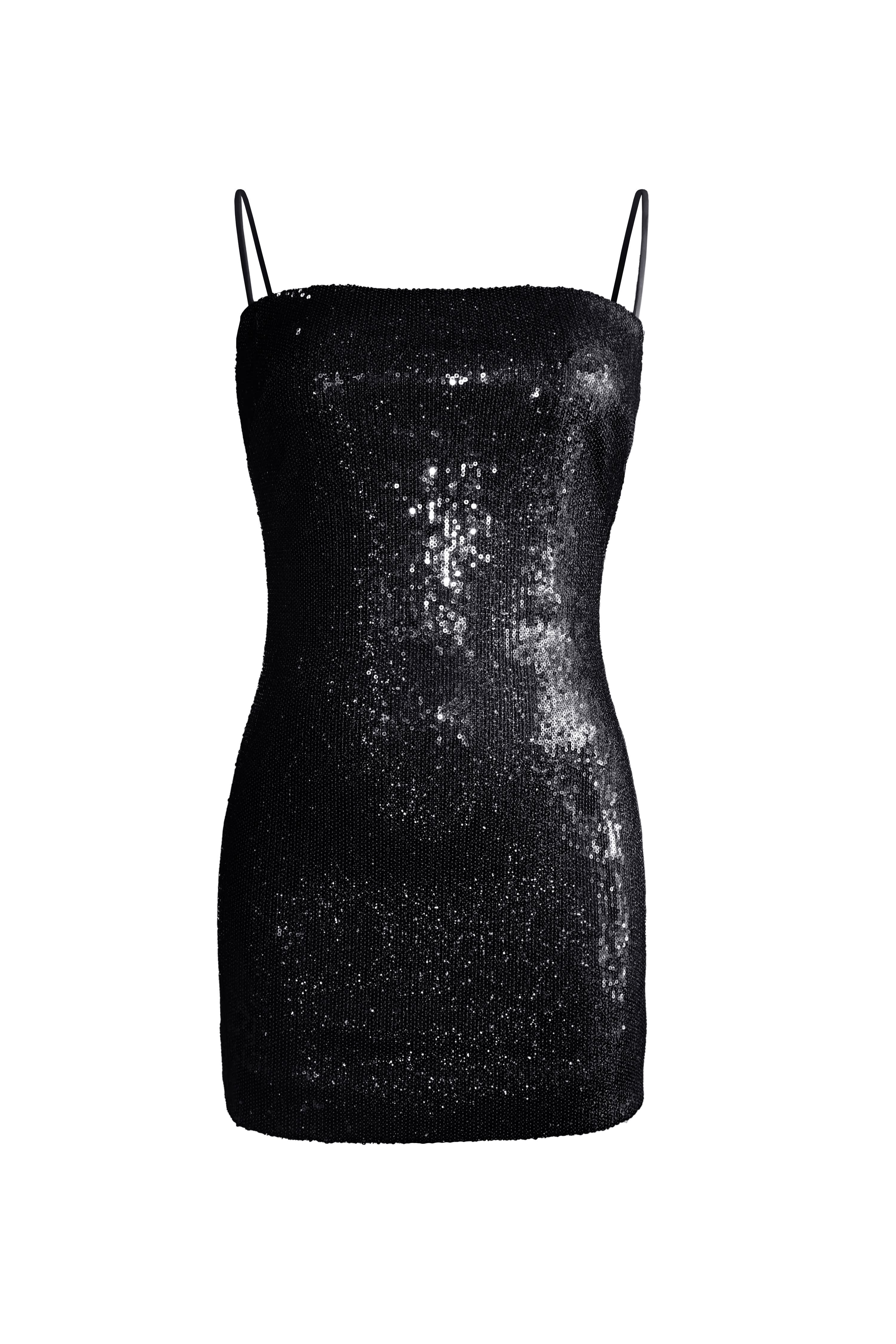 DEVA STRETCH SEQUINED MINI DRESS