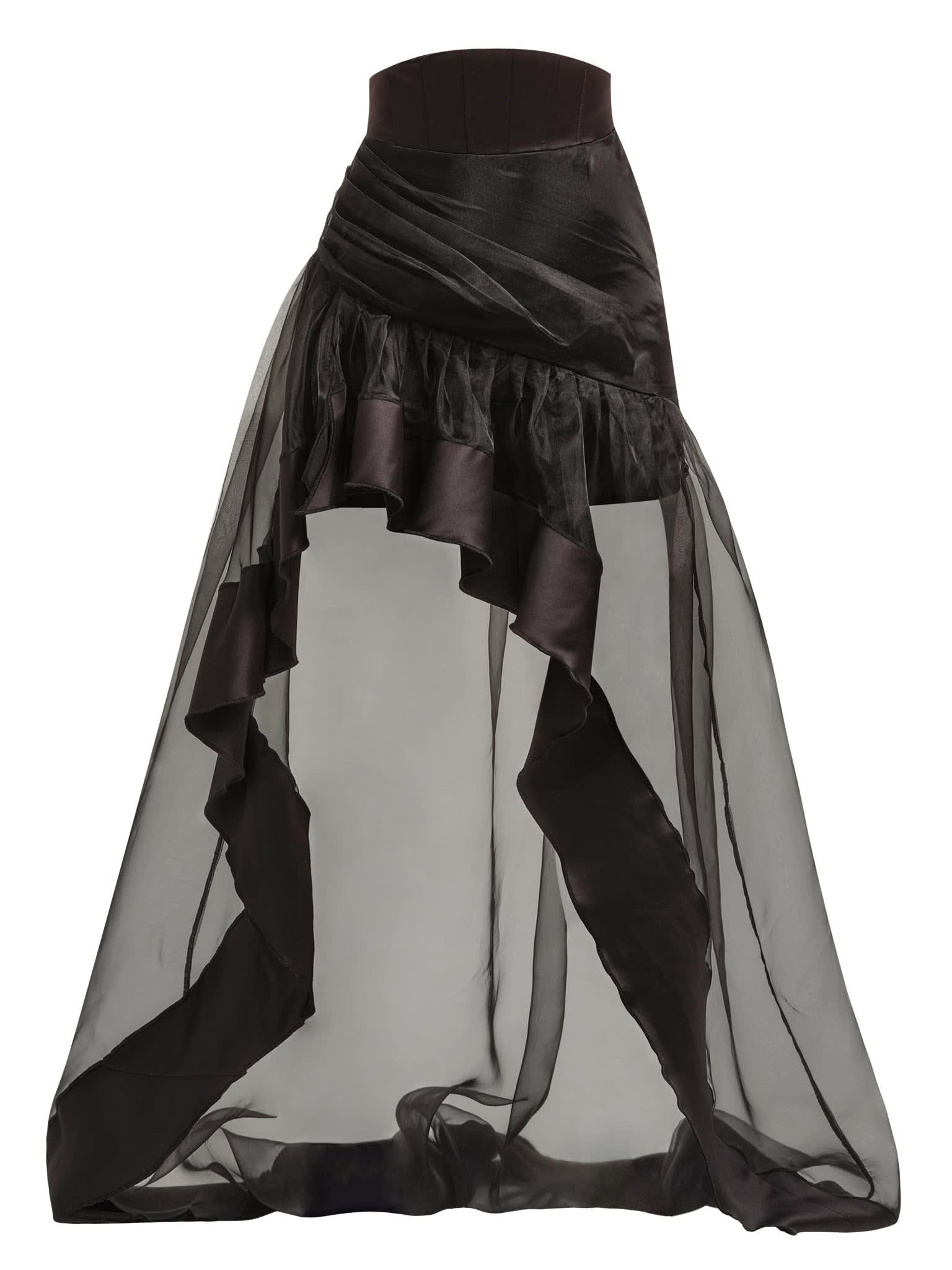 Savage Beauty Asymmetric Organza Skirt | Tia Dorraine | Wolf & Badger
