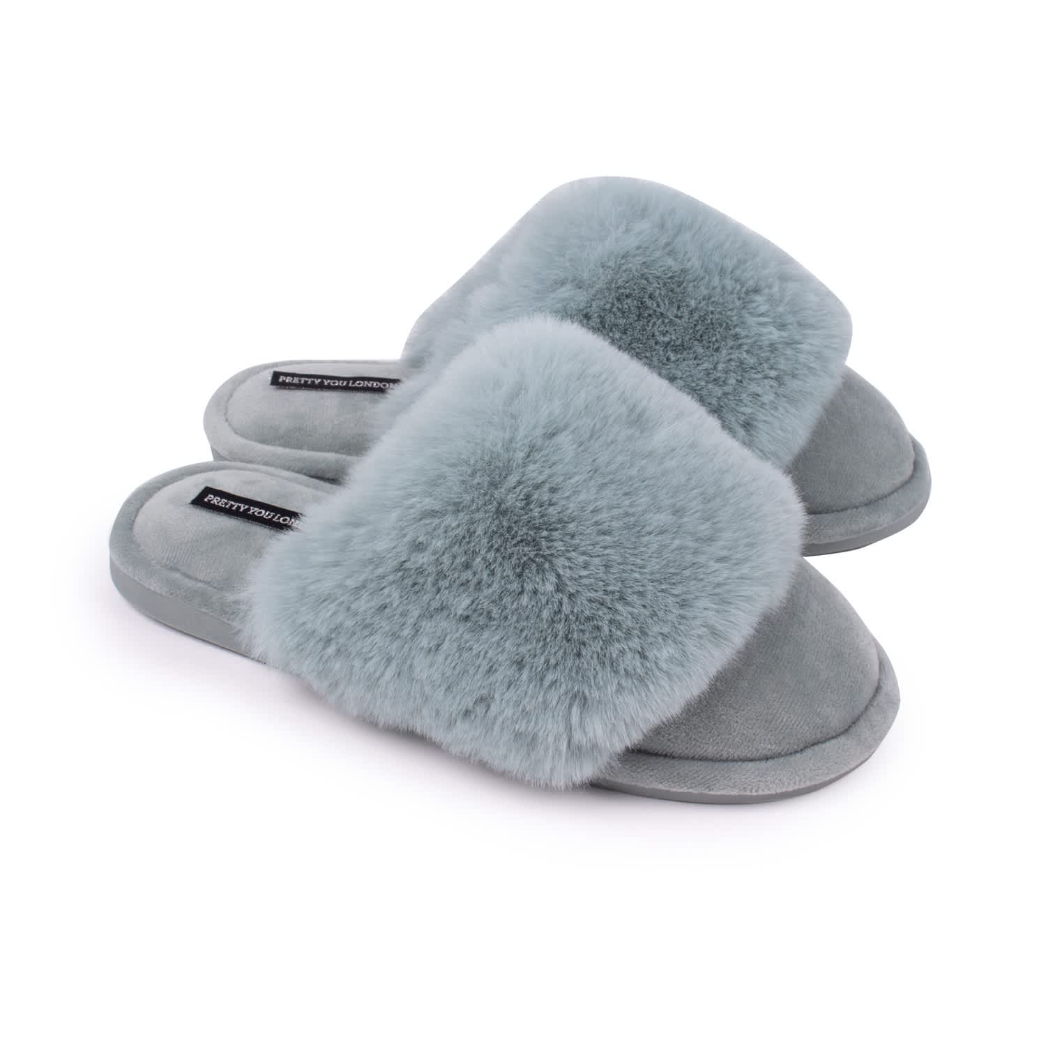 mule fluffy slippers