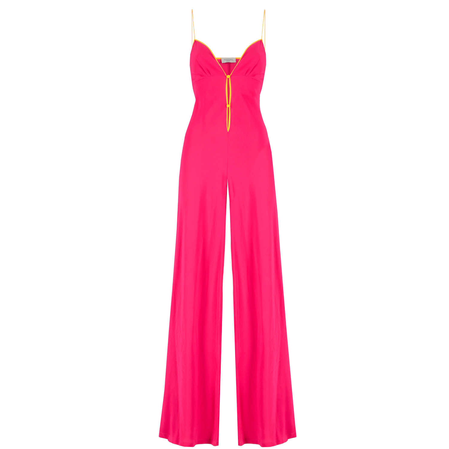 Teodora Milano Women's Pink / Purple Ibiza Silk Jumpsuit Pink