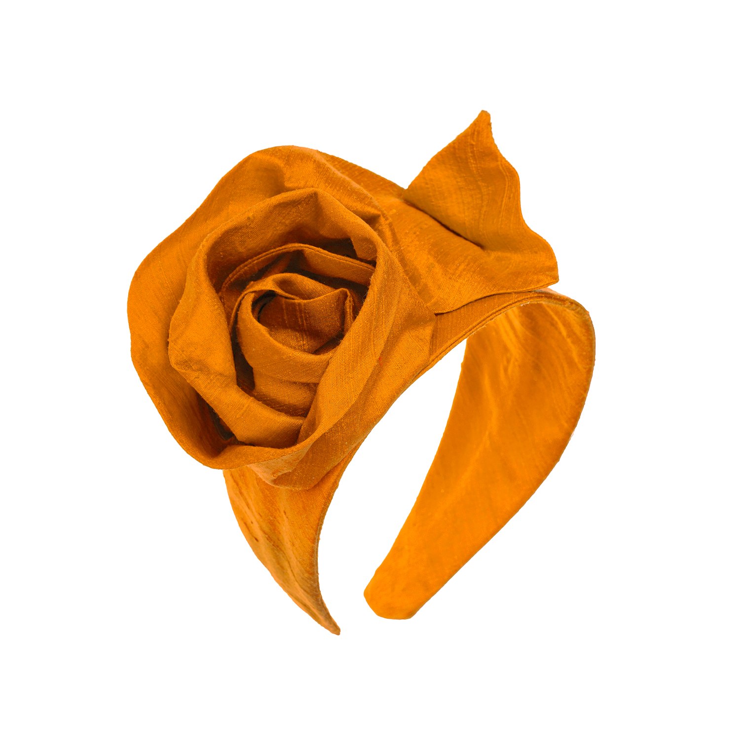 Sibi Hats Women's Call Me Rosy - Orange Silk Headband In Orange