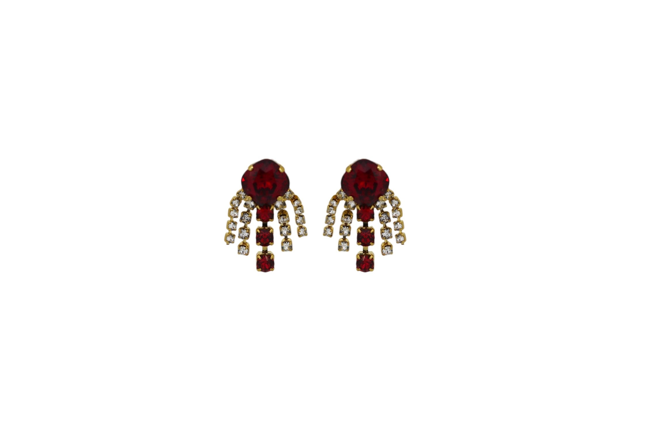 Vickisarge Women's Gold / Red The Red Sparkler In Gold