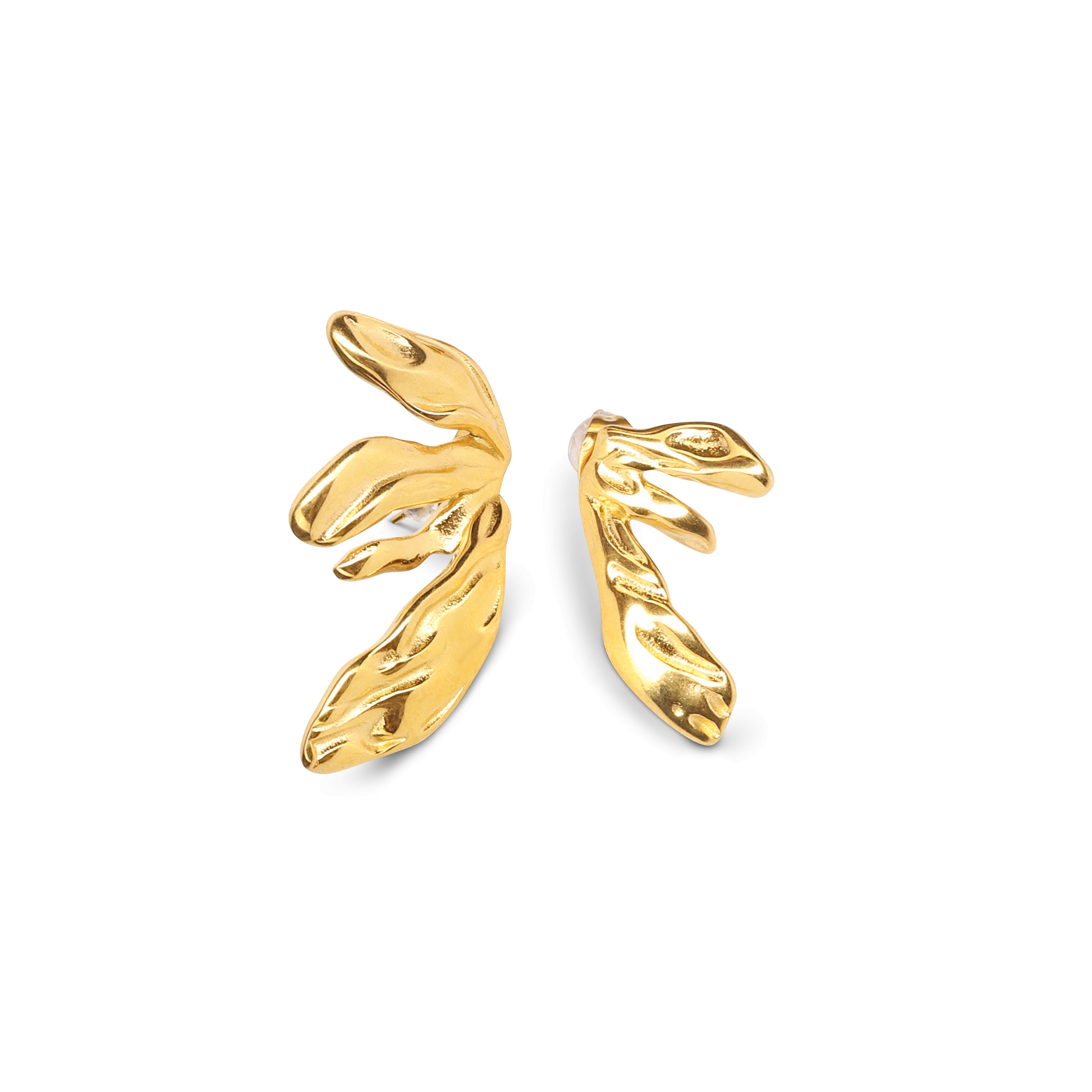 Women’s Yuka Two-Way Gold Flower Earring By Majime