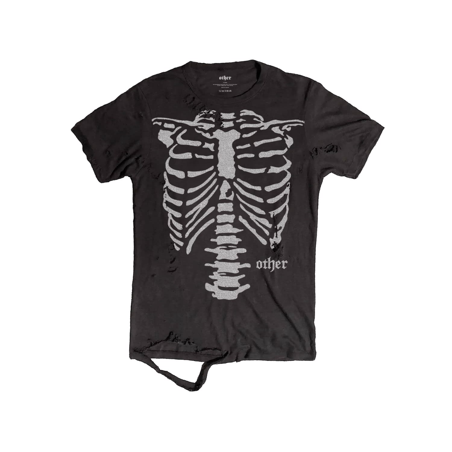 Other Uk Men's Skeleton Thrasher Tee In Black