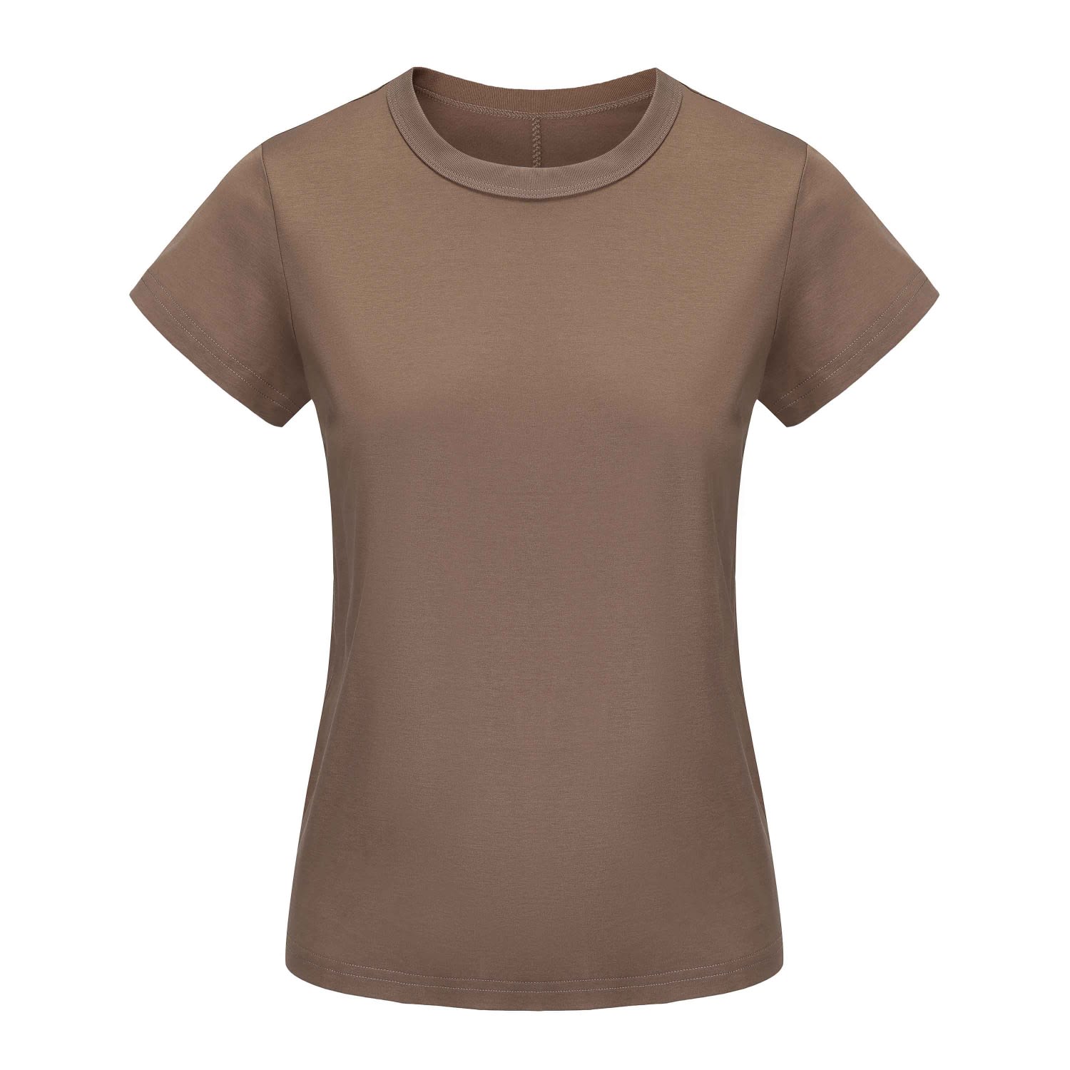 Mute By Jl Women's Grey / Brown Etoupe Grey Embroidered Tee
