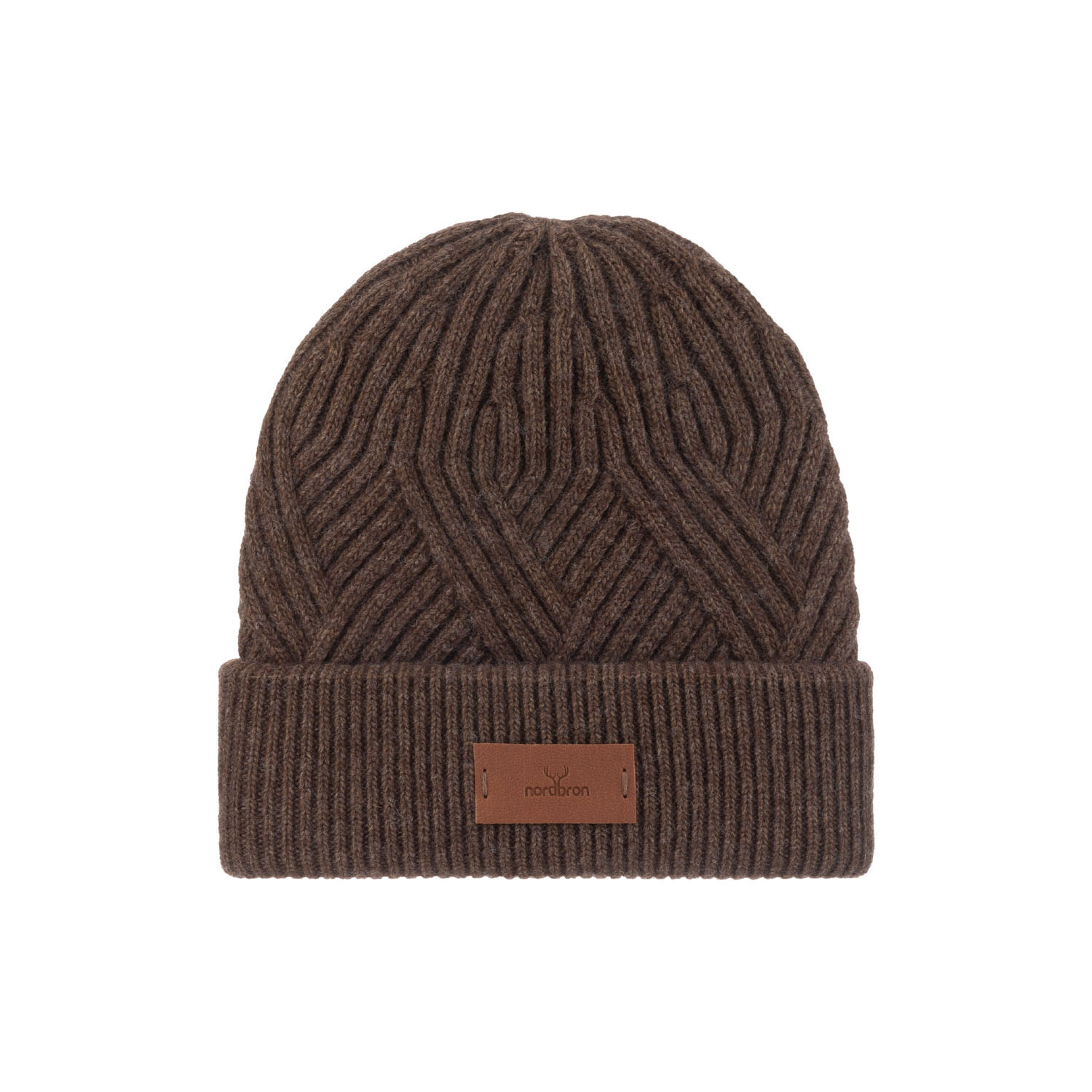 Nordbron Men's Tukerna Brown Beanie