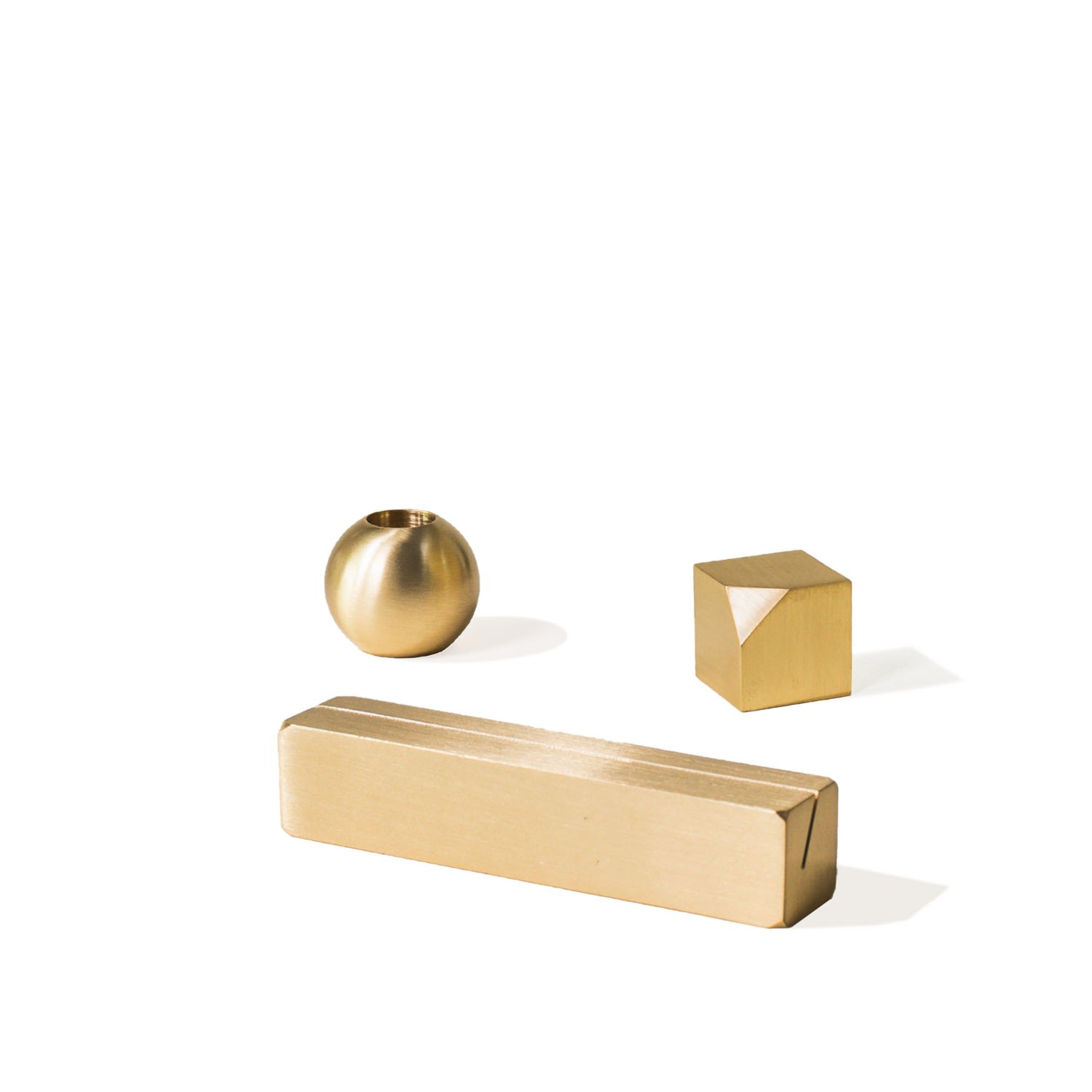 Brass Office Set - Set Of 3 One Size Roarcraft