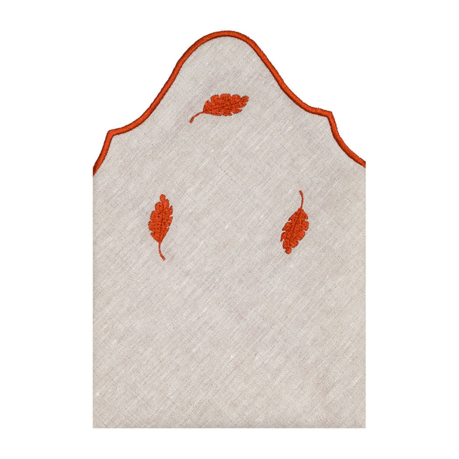 Km Home Collection Neutrals Autumn Flora Napkins Set Of Two