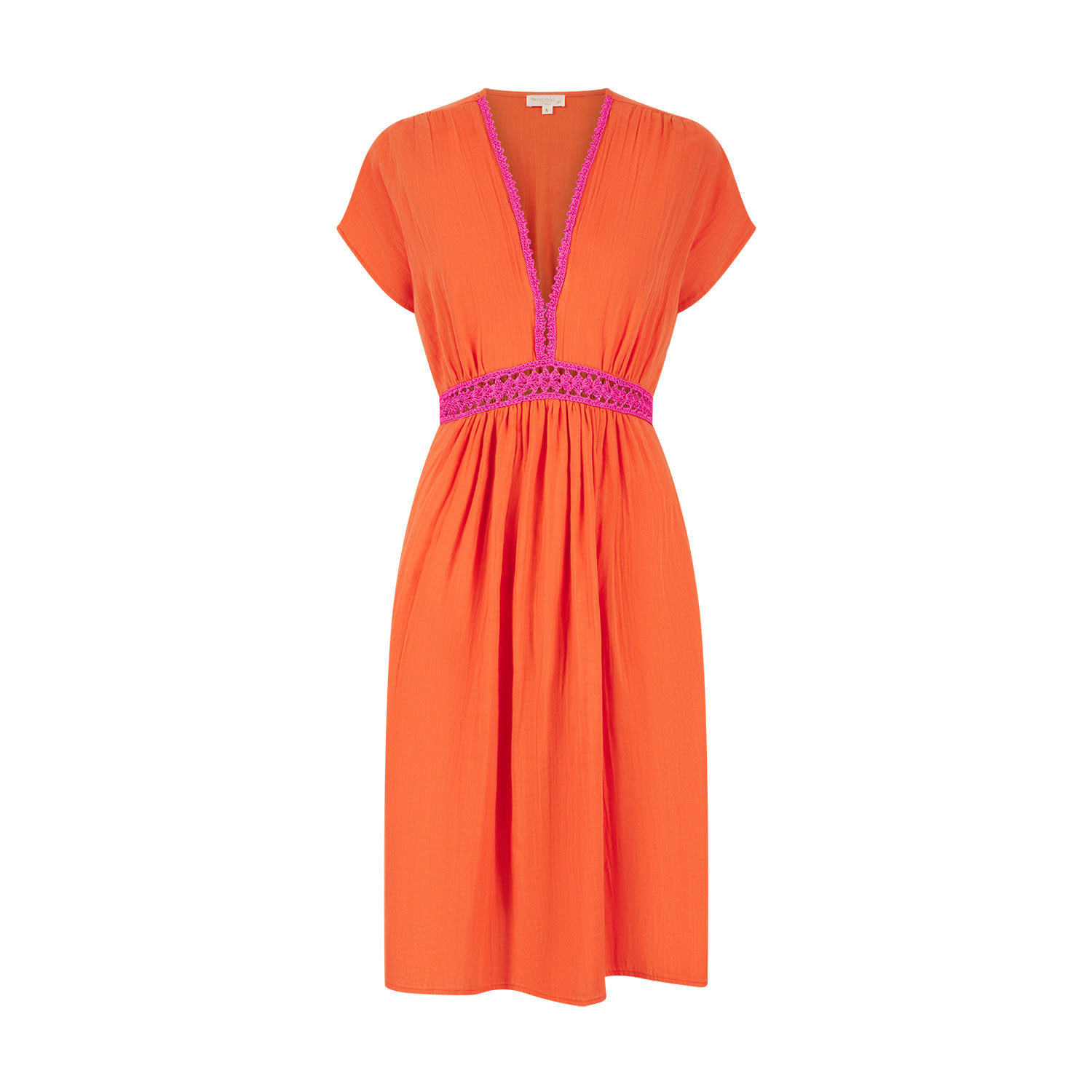 Women’s Yellow / Orange Layla Dress In Orange Large Nooki Design