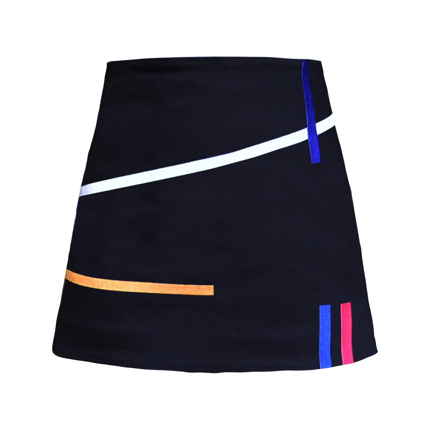 My Pair Of Jeans Women's Black Pipes Miniskirt In Black