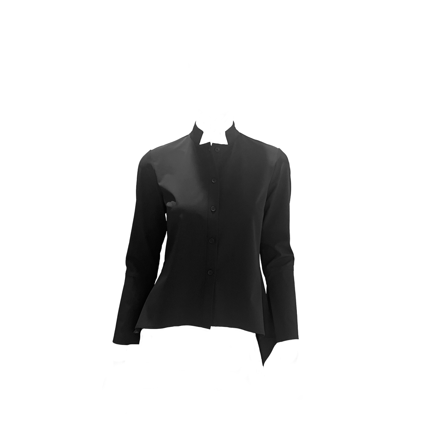 Snider Women's Black Birch Button Up Tuxedo Shirt In Black