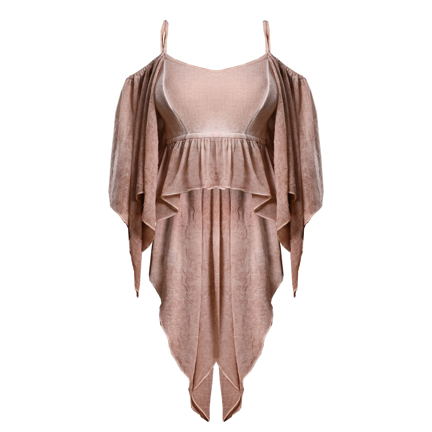 Zhenabia Pink / Purple Venus Blouse Powder Pink - Boho Women Top In Pink/purple