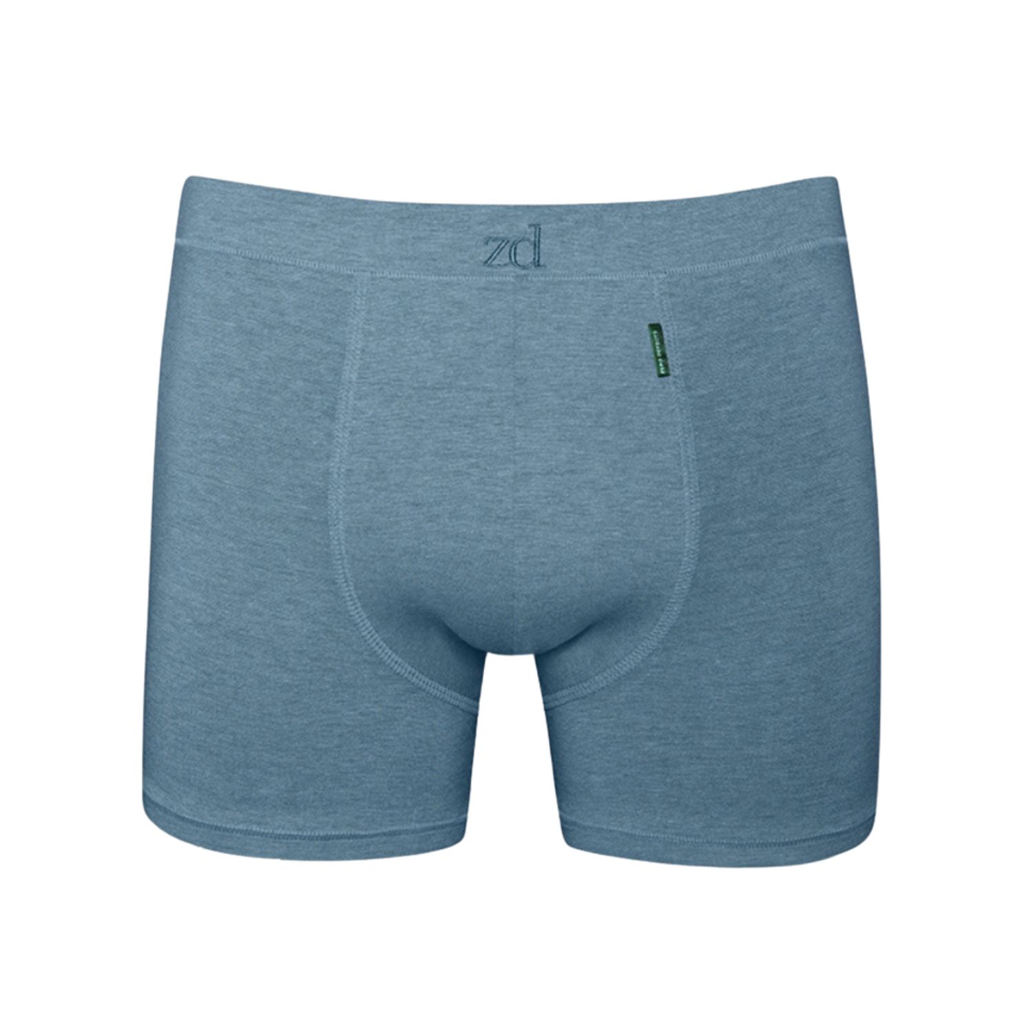 Zd Zero Defects Men's Apolo Trunk Soy Fiber – Comfort & Natural Freshness - Color Denim Blue In Blue