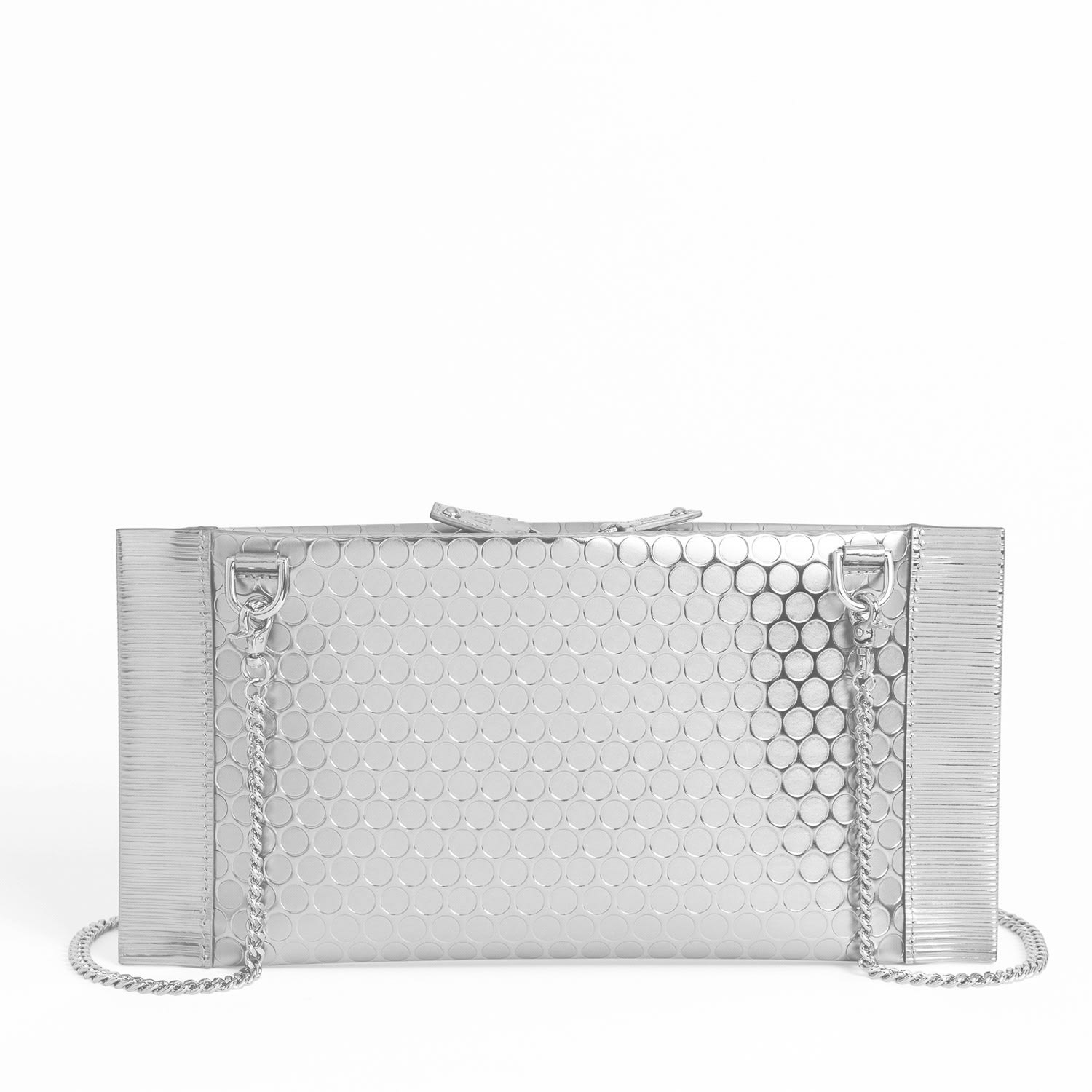 Women’s Bubble Wrap Clutch, Silver. Charlott Vasberg