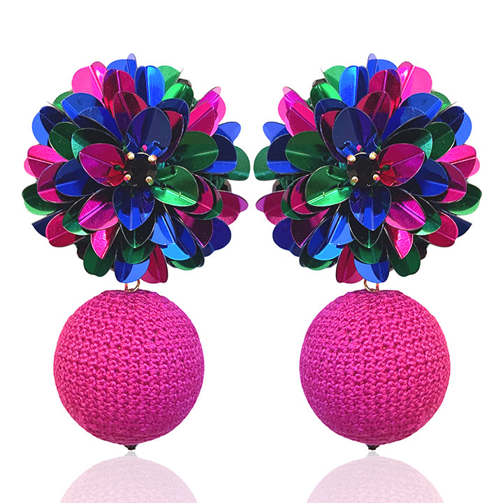 Women’s Pink / Purple Blossom Bon Bon Fuchsia Earrings Pinar Ozevlat