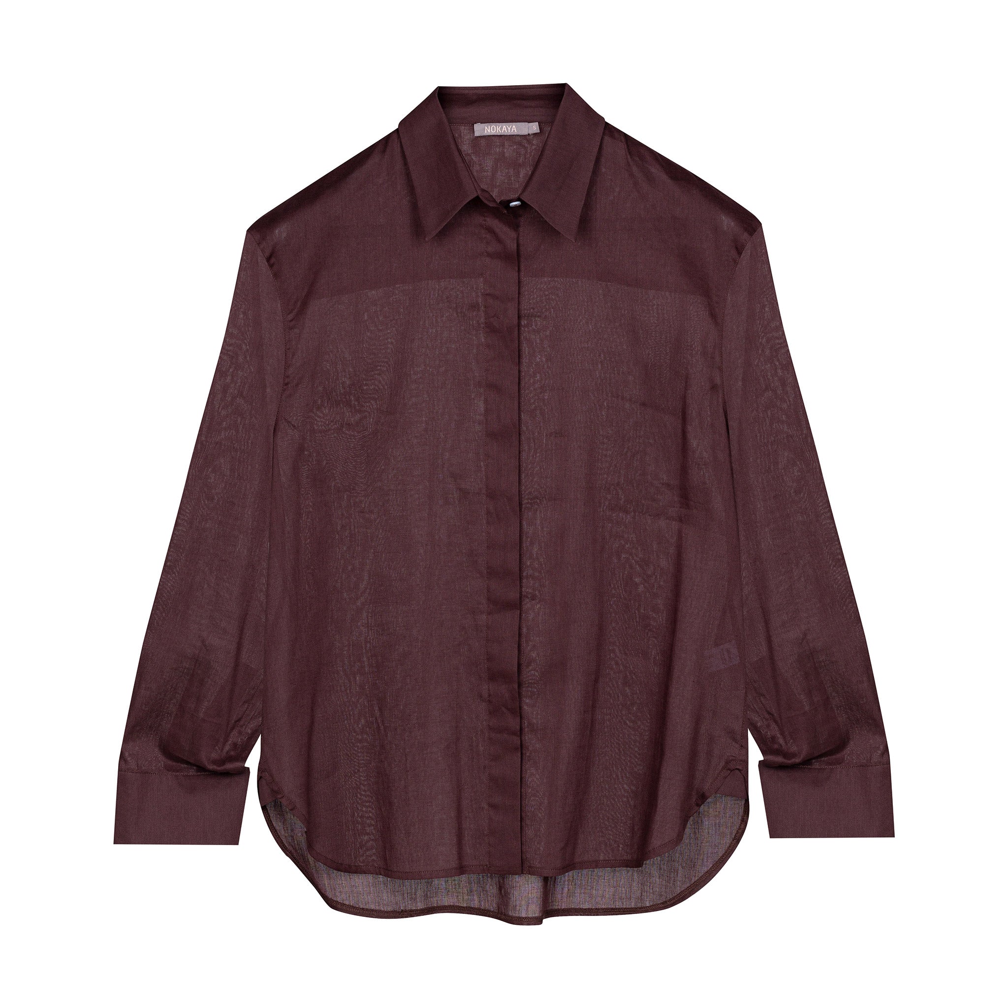 Nokaya Women's Linen Voile Shirt Restorative Brown In Brown