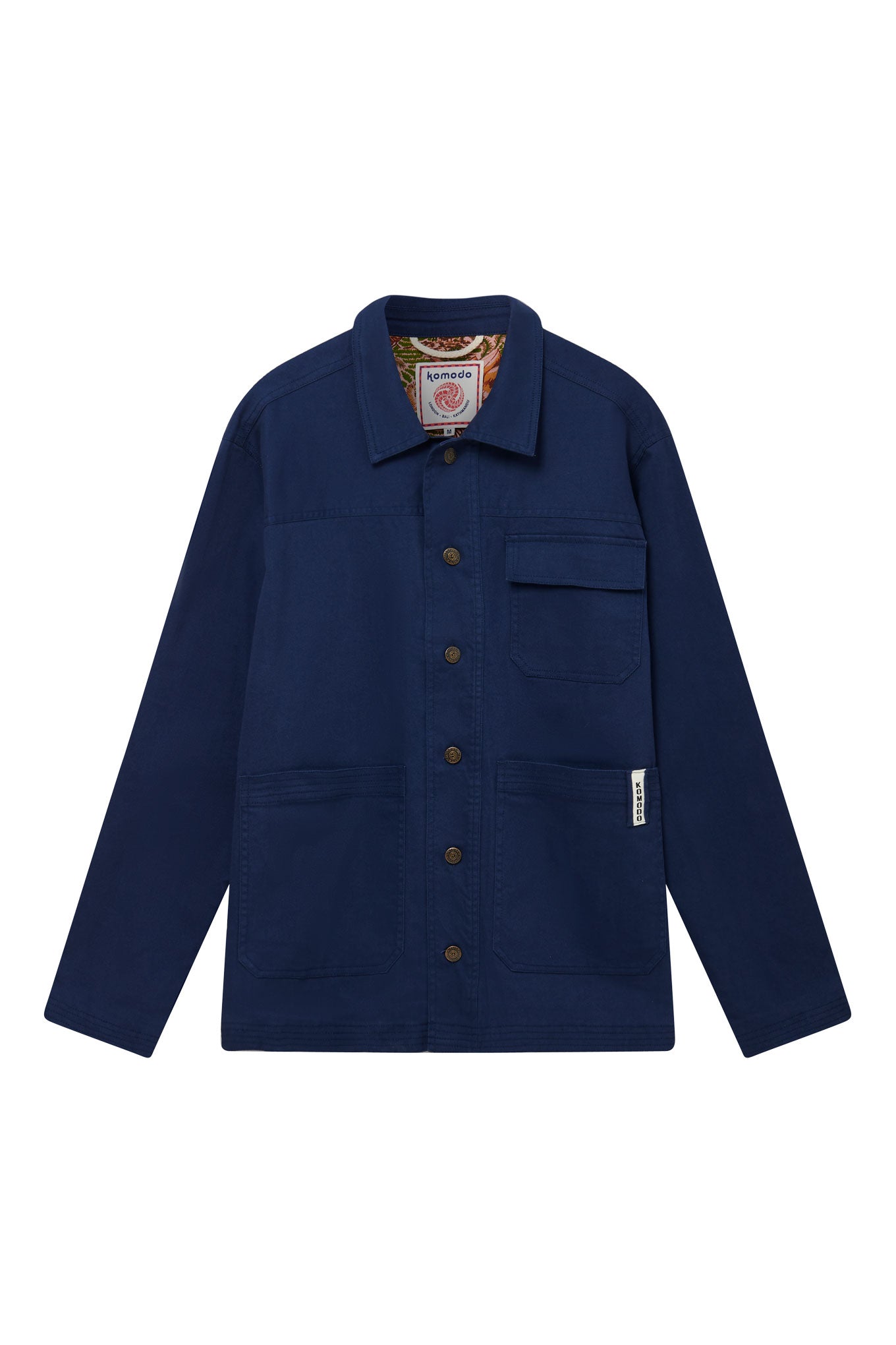Komodo Men's Blue Landon - Organic Cotton Jacket Navy