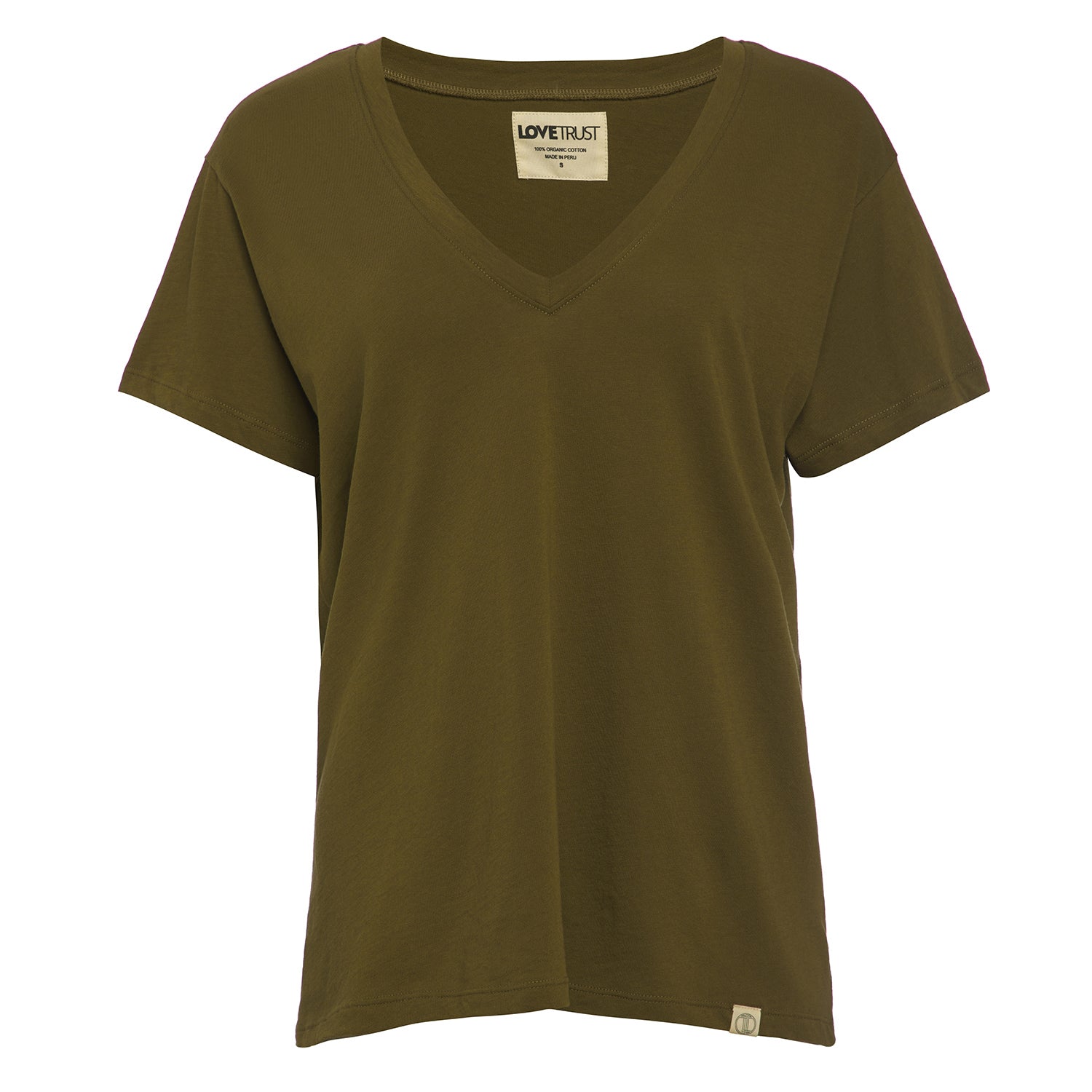 Women’s Green Patti Short Sleeve Tee - Olive Extra Large Lovetrust