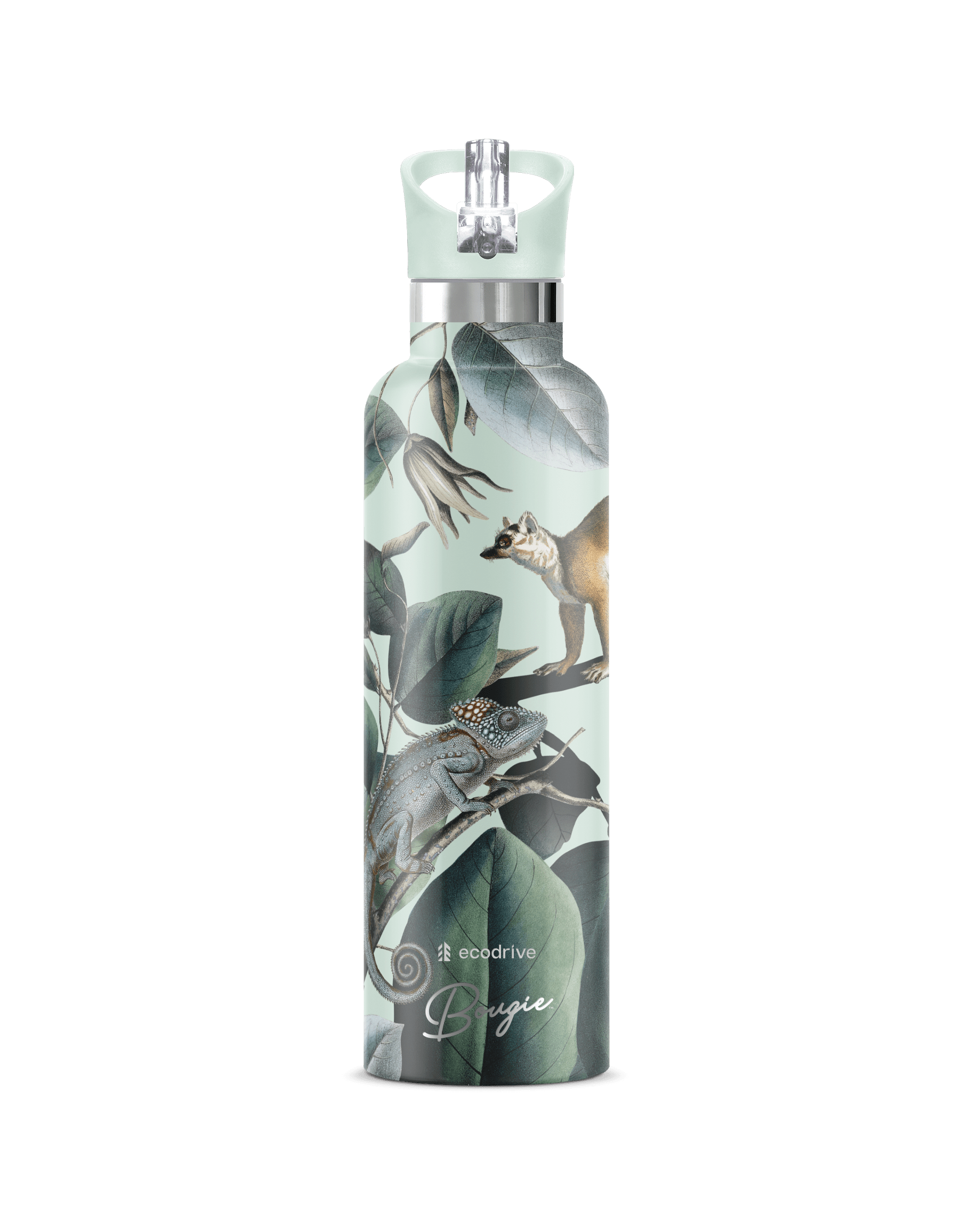 My Bougie Bottle Green Ecodrive Insulated Water Bottle Jade Lid