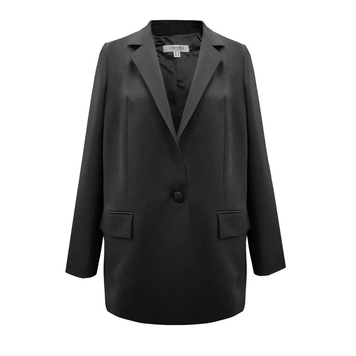 Copurs Gaia Jacket & Delta Waistcoat & Starla Trousers Set - Black In Black