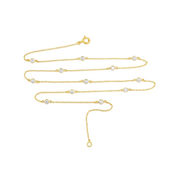 Auree Jewellery Sofia 18ct Yellow Gold Vermeil & Cubic Zirconia 18" Necklace