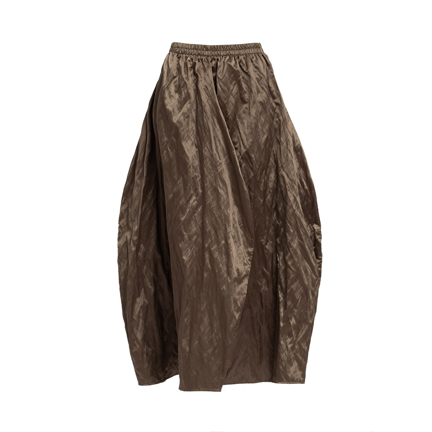 Bianca Popp Women's Tulip Skirt In Brown Taffeta In Brown