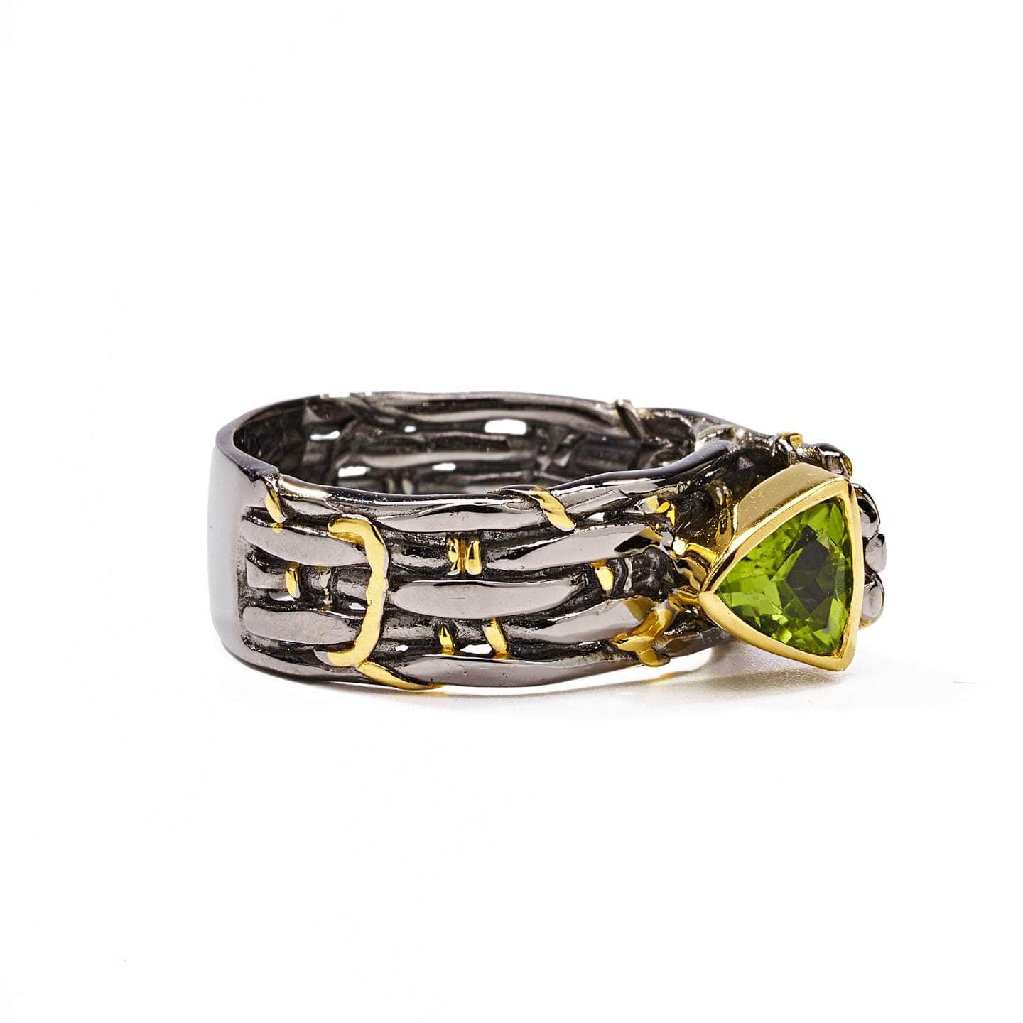 Women’s Green / Black / Silver Nicasia Peridot Ring German Kabirski