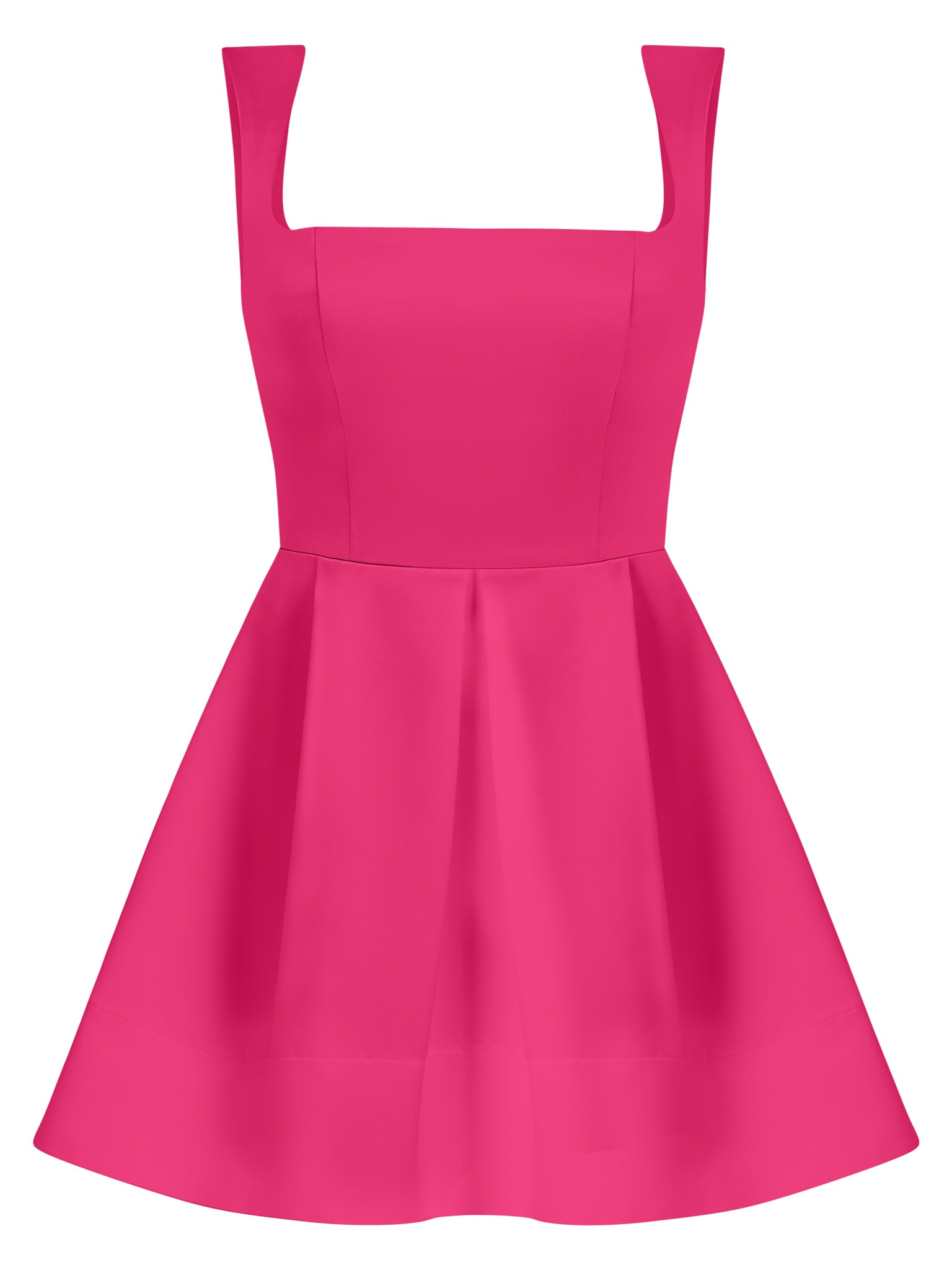 Tia Dorraine Women's Pink / Purple Sweet Love Flared Satin Mini Dress Hot Pink In Pink/purple