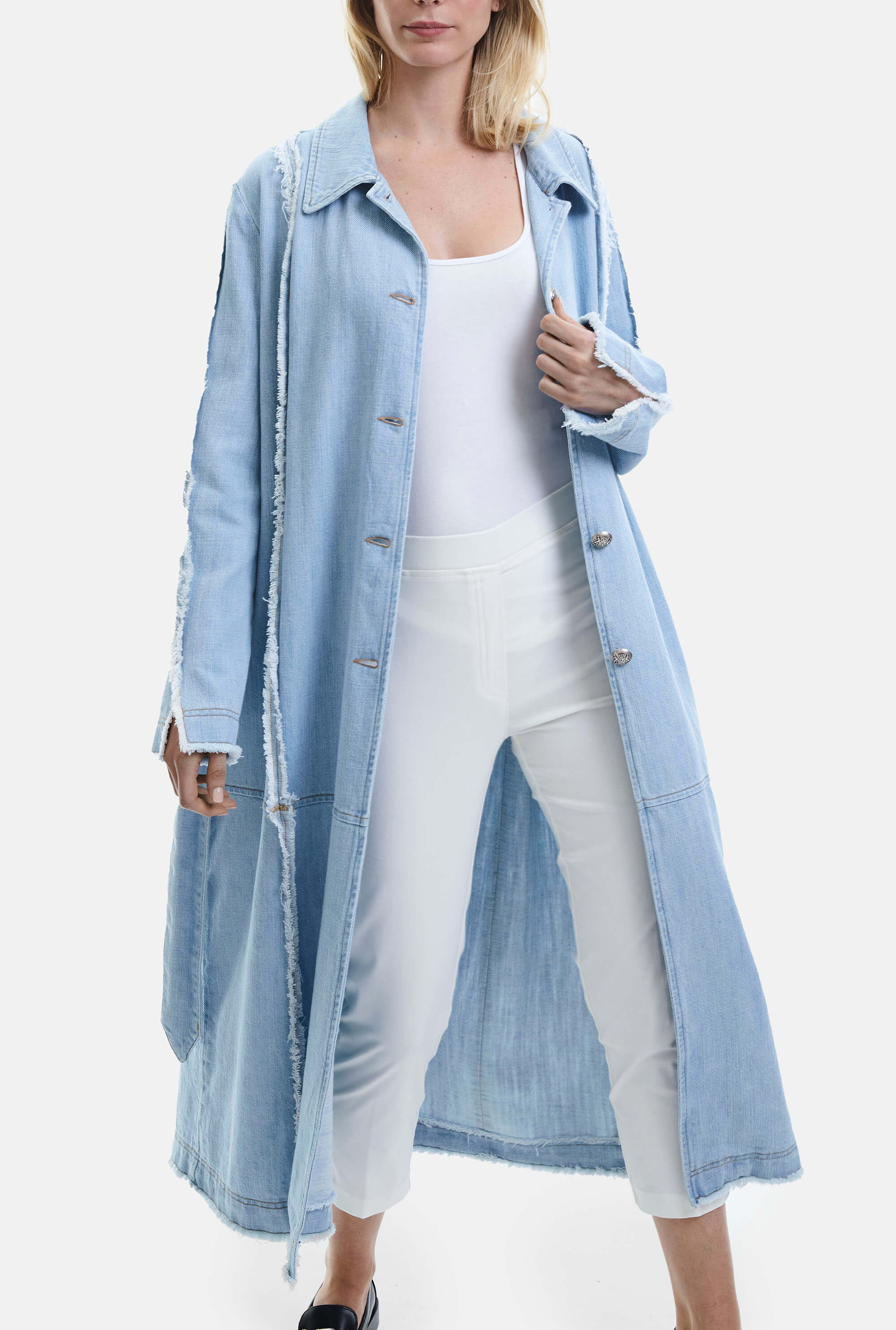 Long Denim Coat by James Lakeland