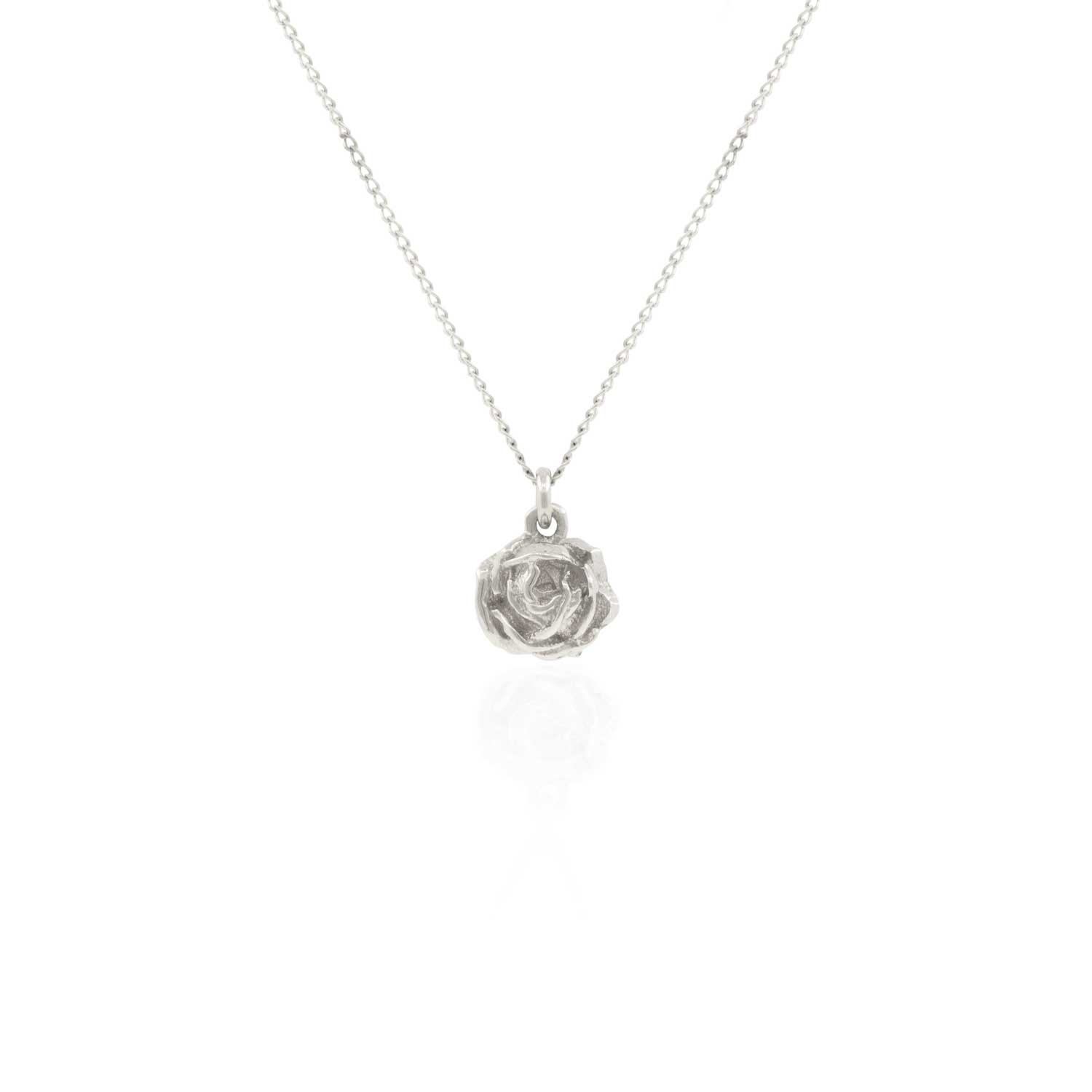 Women’s Rose Necklace - Silver Lee Renee