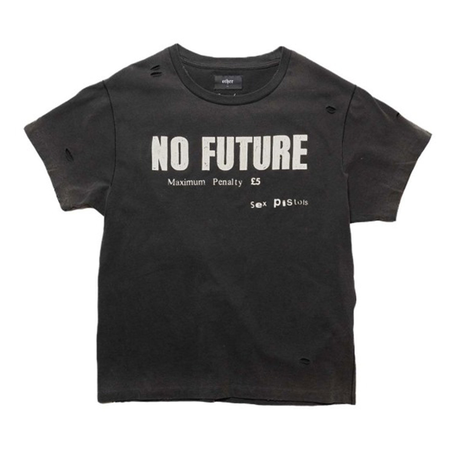 Women’s Sex Pistols - No Future - Vintage Band T-Shirt - Heavy Relic Black Xxs OTHER UK
