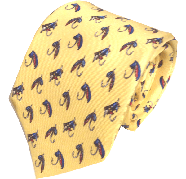 Men’s Yellow / Orange Show Me Your Fly Tie One Size Lazyjack Press