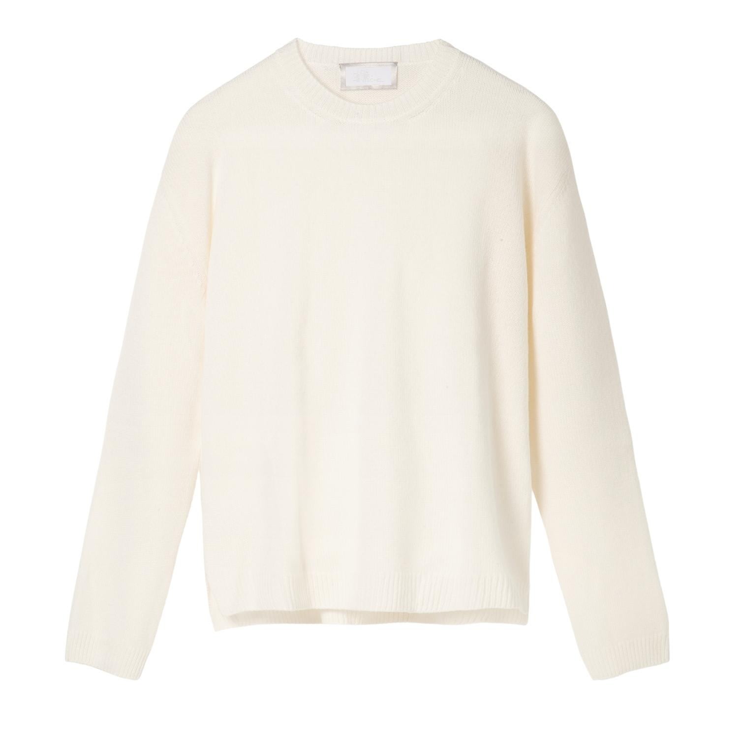 Women’s White The Cosmopolitan Cashmere Sweater - Silky Cream Small Linda Meyer-Hentschel