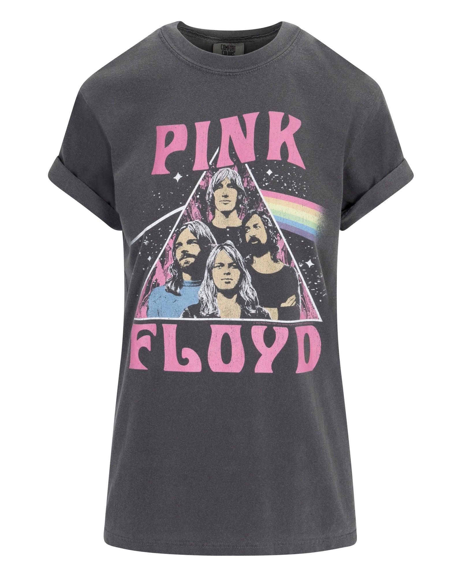 Meghan Fabulous Women's Grey Pink Floyd T-shirt In Grey
