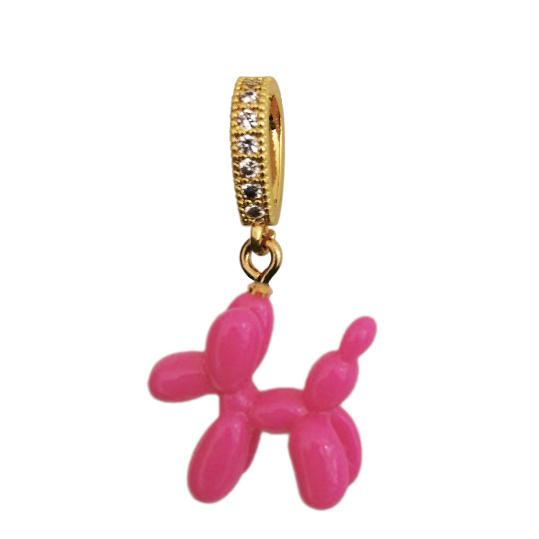 Women’s The Pink Balloon Poodle Charm Pendant Ninemoo