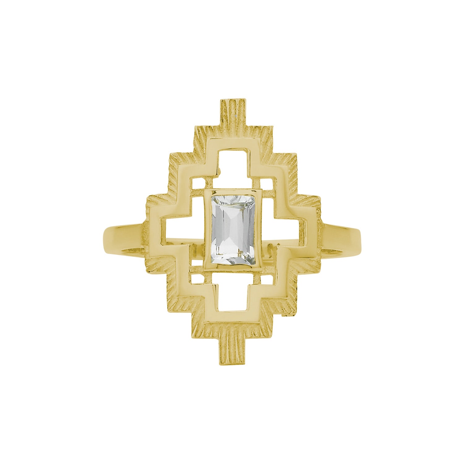 Zoe And Morgan Women's Munay Ring Gold Aquamarine In Gold