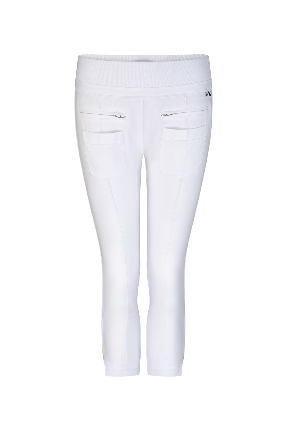 Women’s White New York Crop Pant - Ivory Small Dref by D