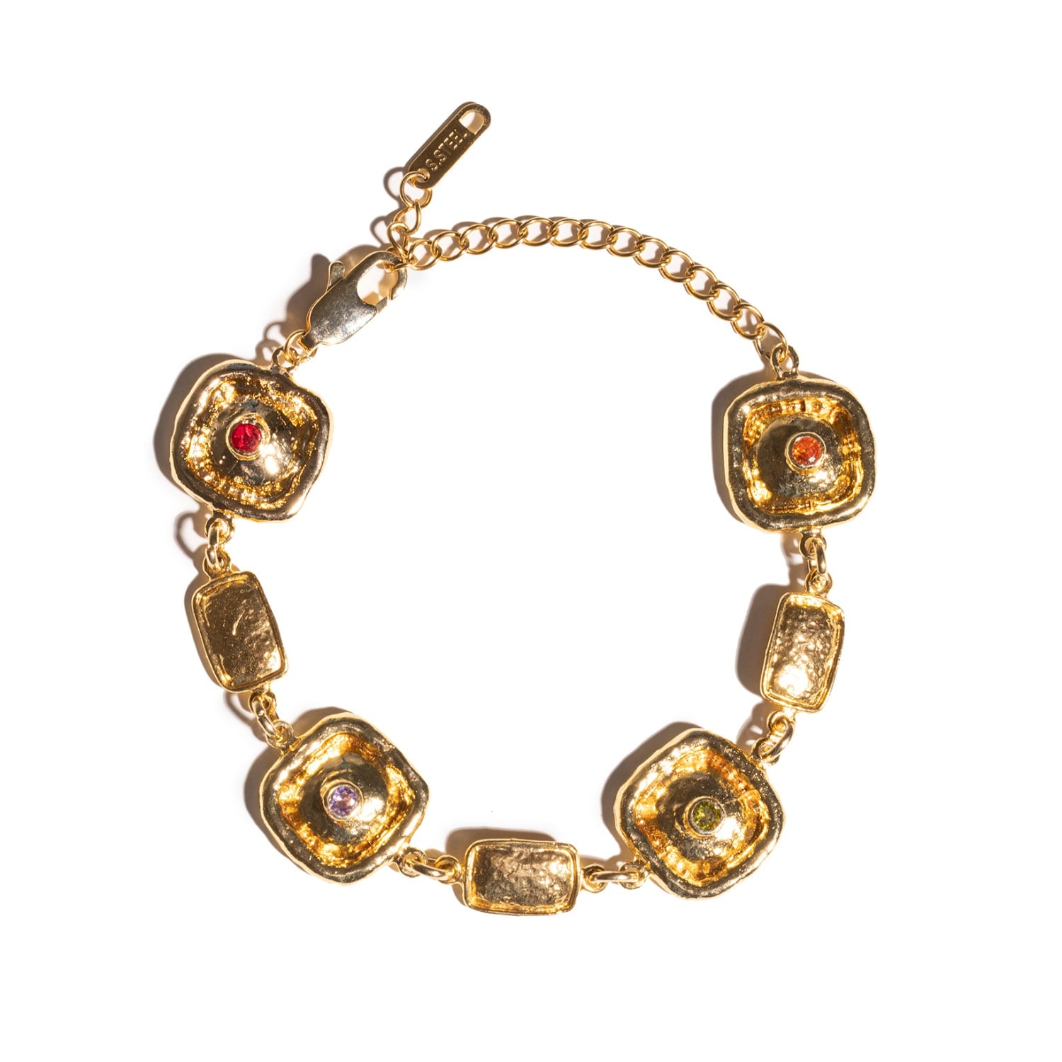 Kybele Studio Women's Gold Medallion Link Bracelet