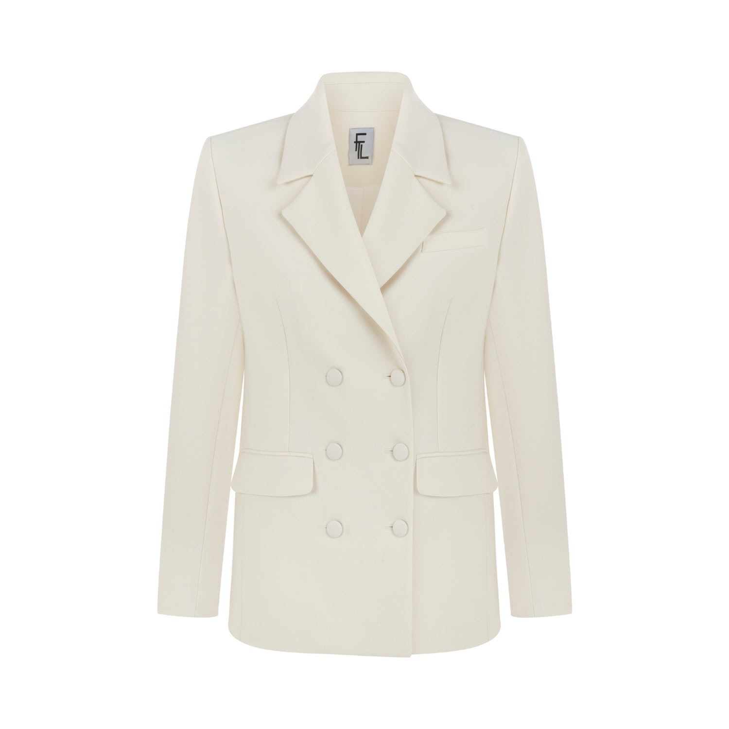 Women’s White Jeanne Blazer Small Feel the Lotus