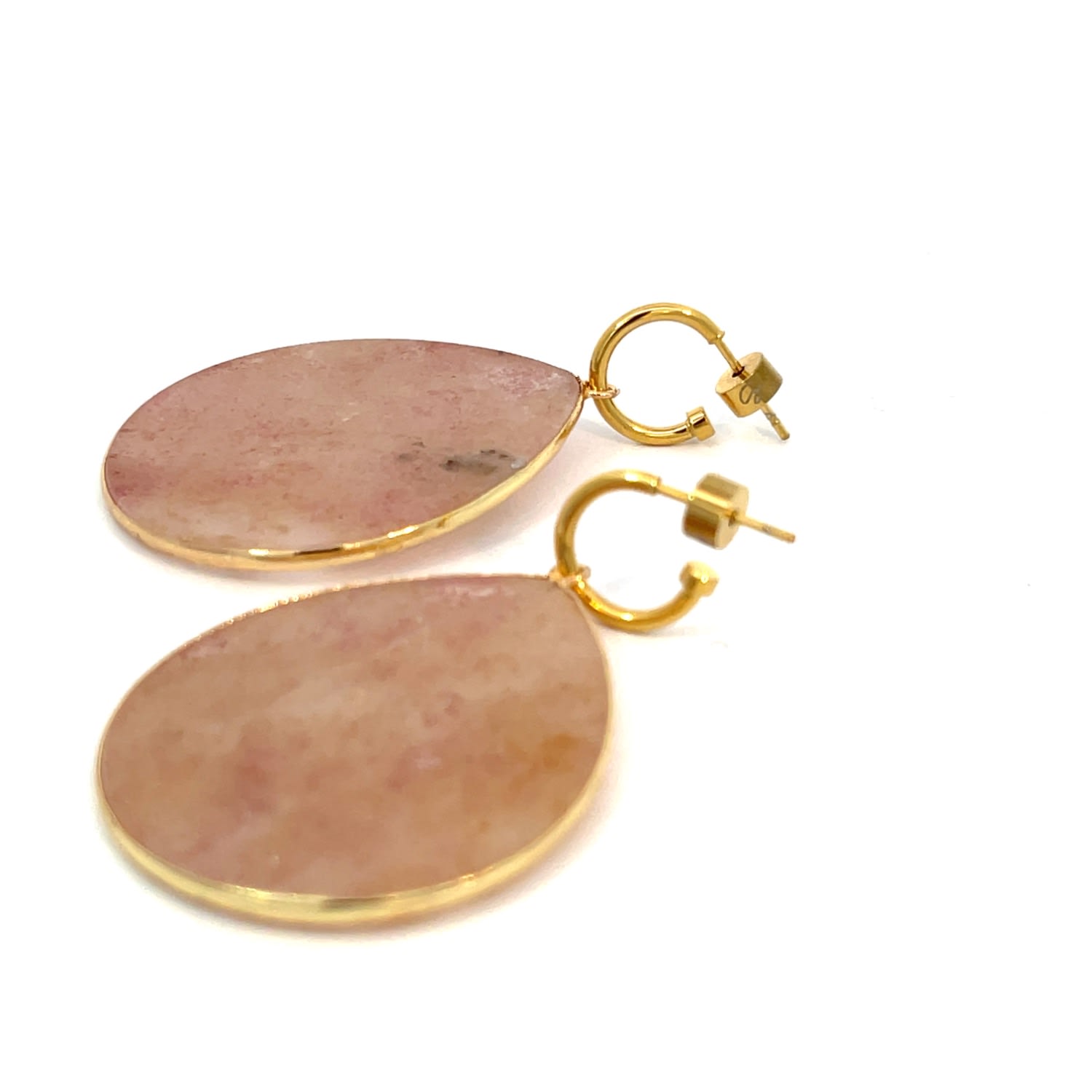 Women’s Heavenly Beauty Oval Drop Earrings/ Love - Strawberry Quartz Gosia Orlowska