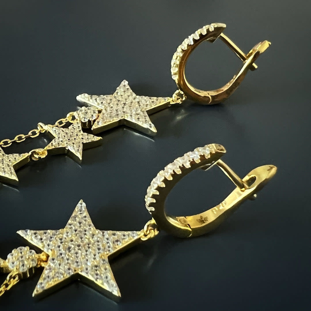 Lucky star store earrings