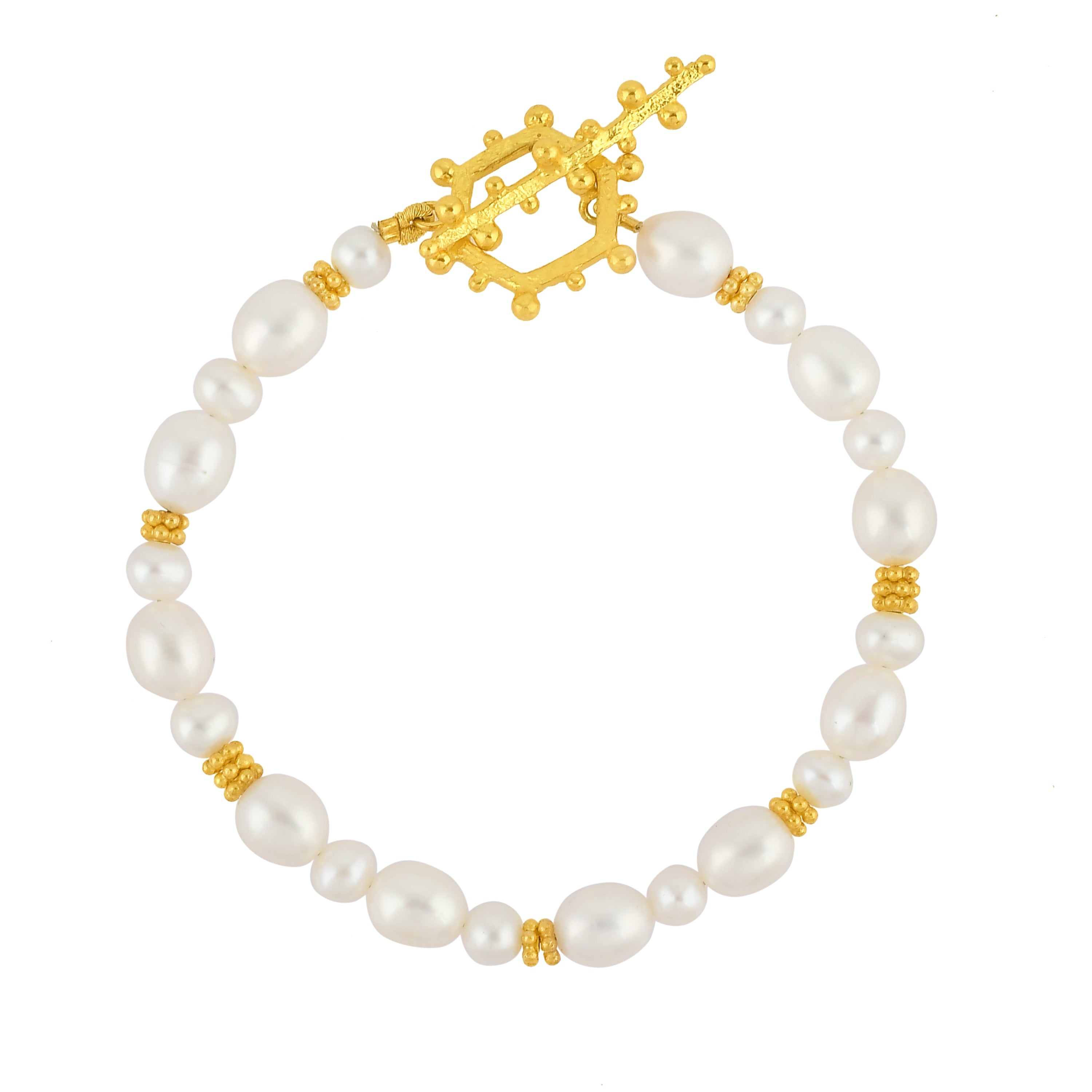 Arvino Women's Aphrodite Pearl Bracelet- Gold Vermeil In Multi