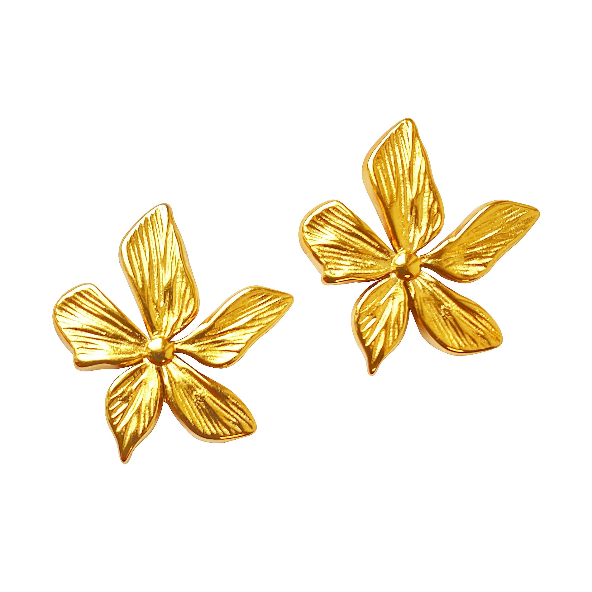 Women’s Gold Stud Earrings Lilly Smilla Brav