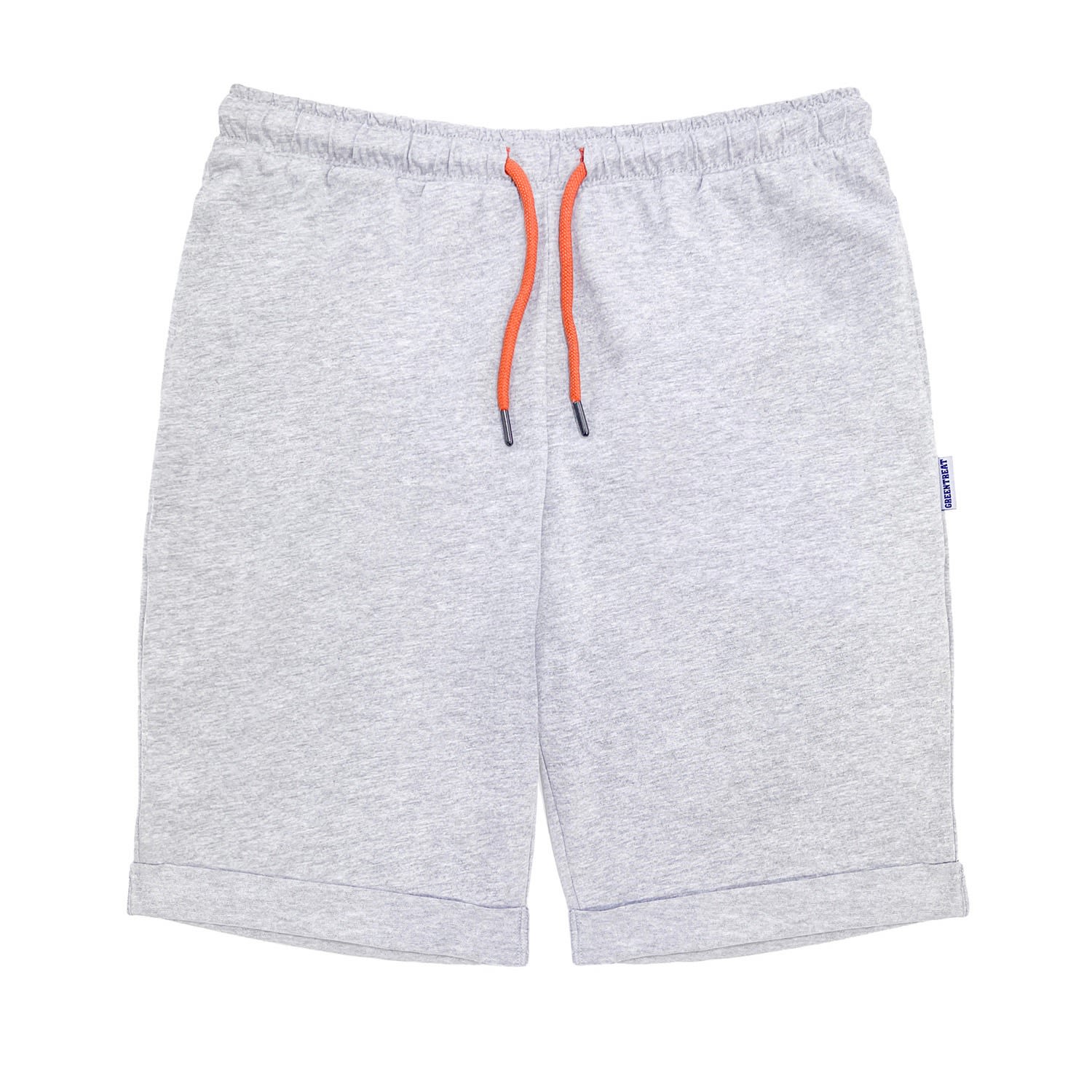 Men’s Light Grey Marl Turn-Up Lounge Short Small Greentreat