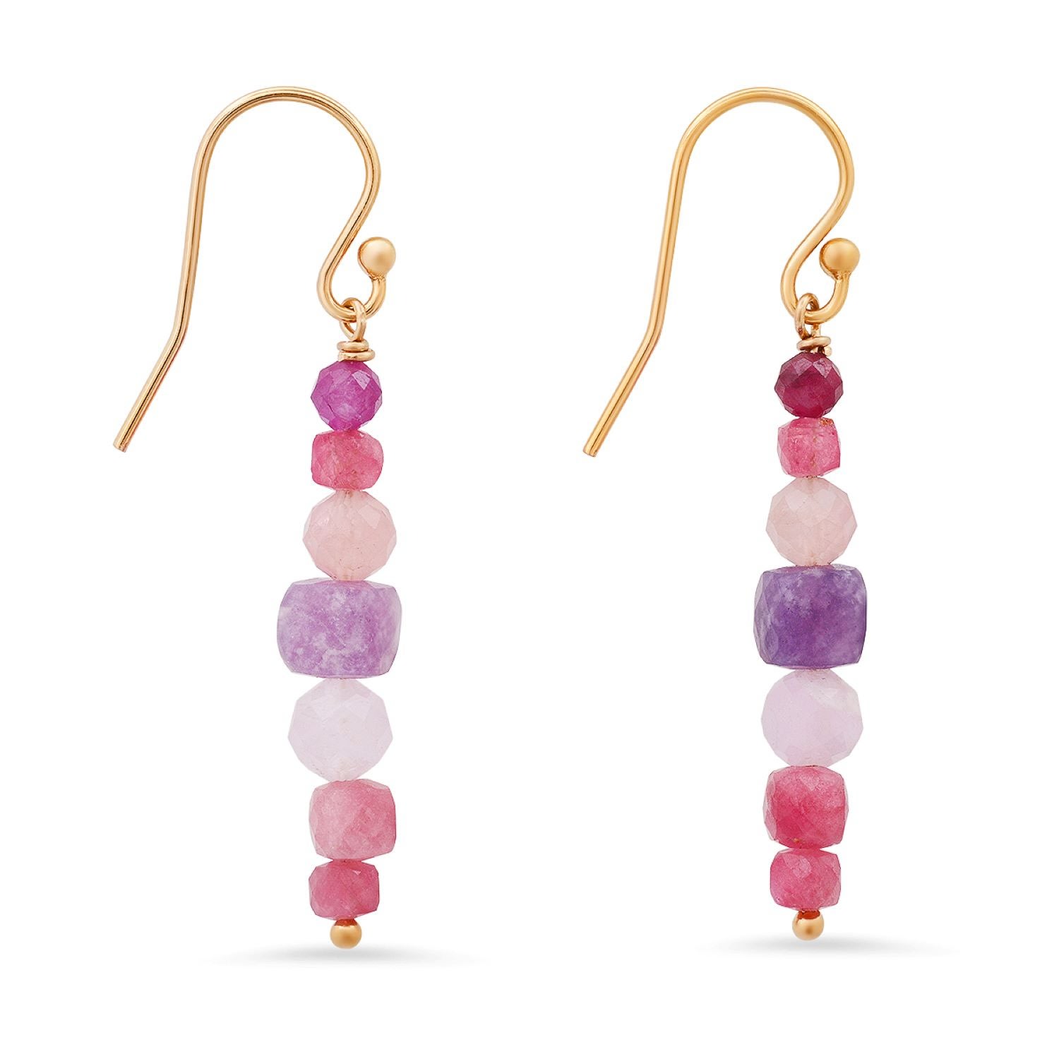 Soul Journey Jewelry Women's Pink / Purple Ruby Pink Earrings